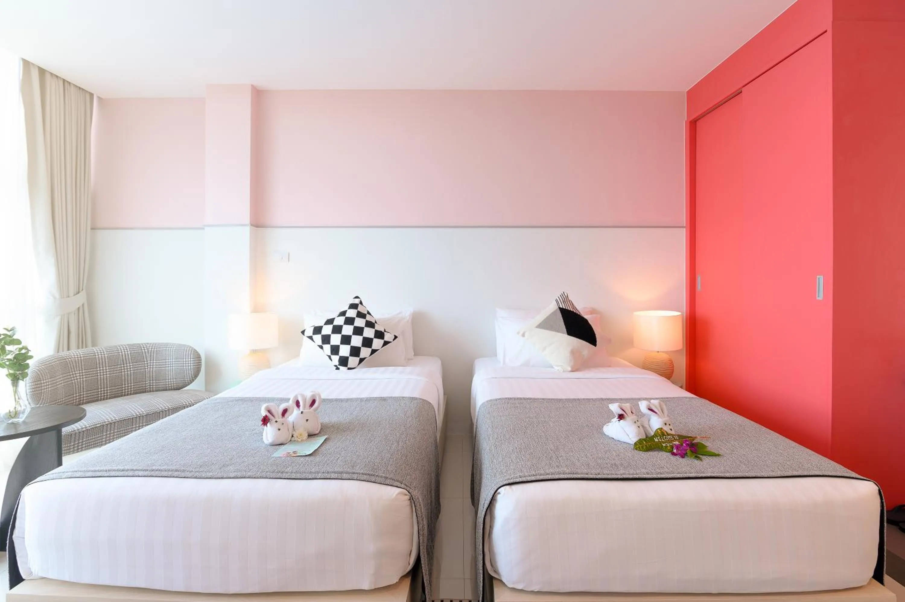 Bed in Hilltop Wellness Resort