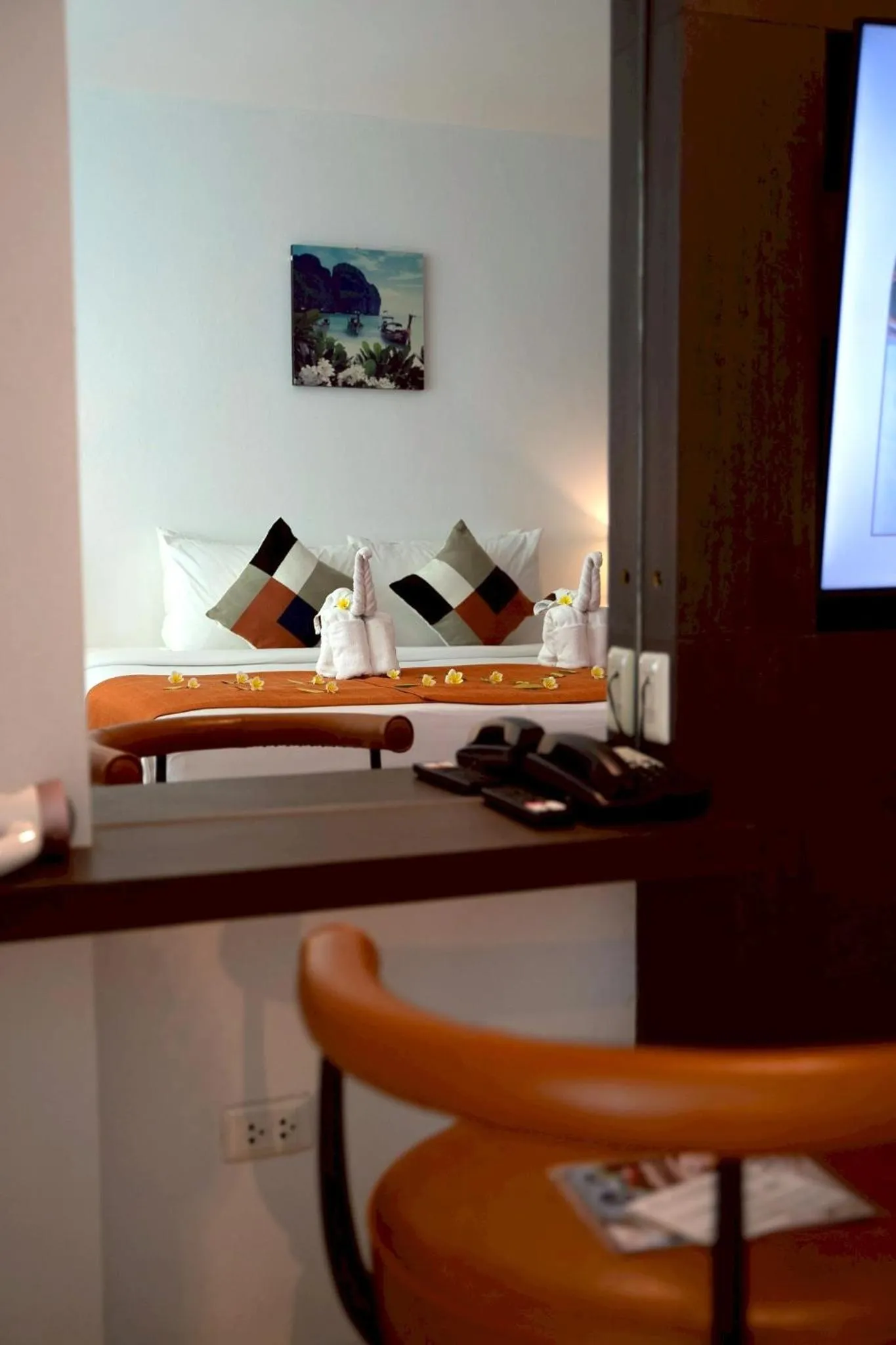 Bed in Hilltop Wellness Resort