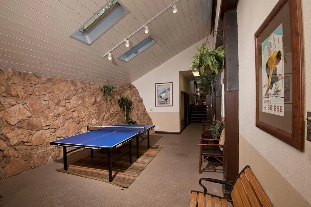 Table tennis in GetAways at Falcon Point Resort