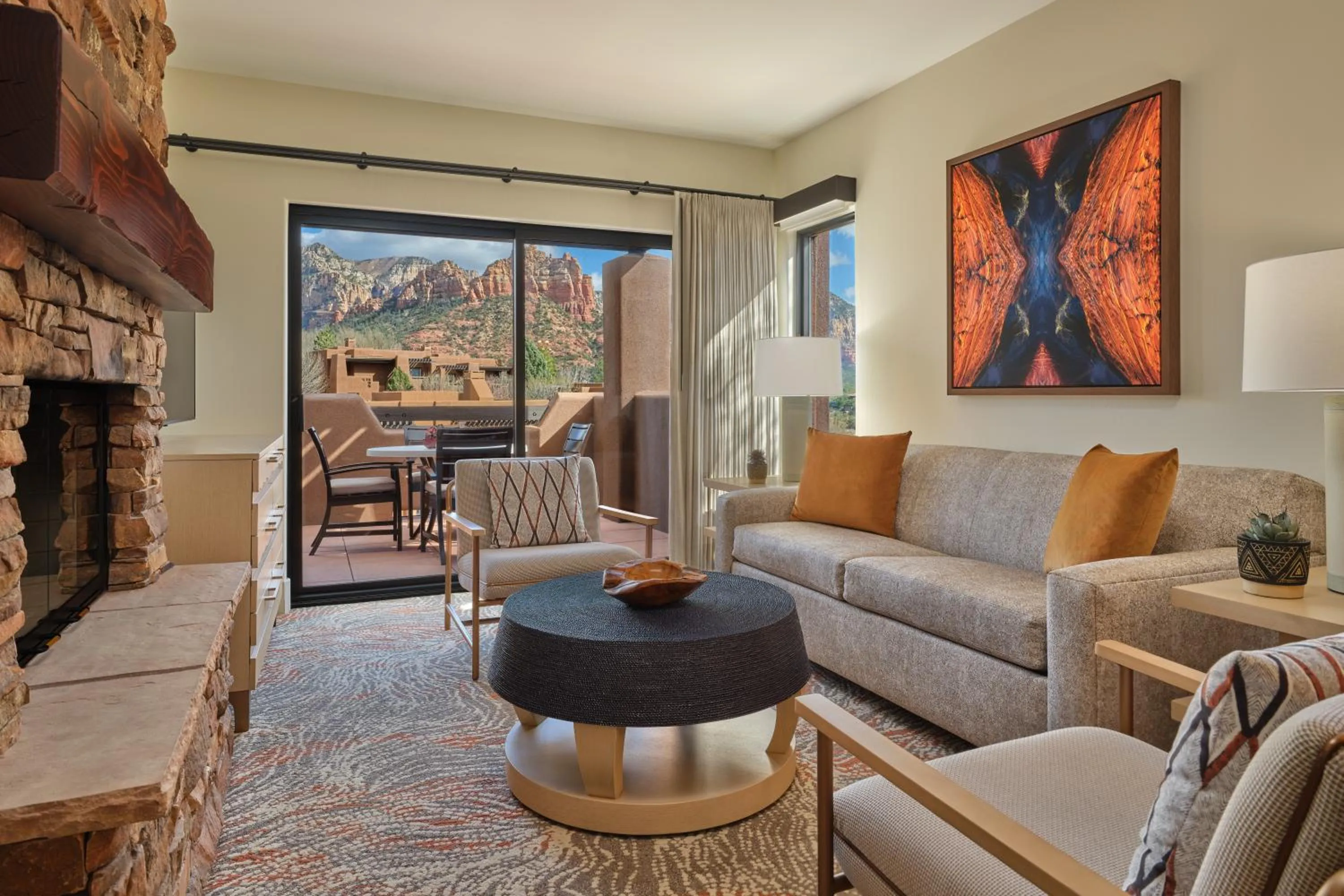 Living room in Hyatt Vacation Club at Pinon Pointe, Sedona
