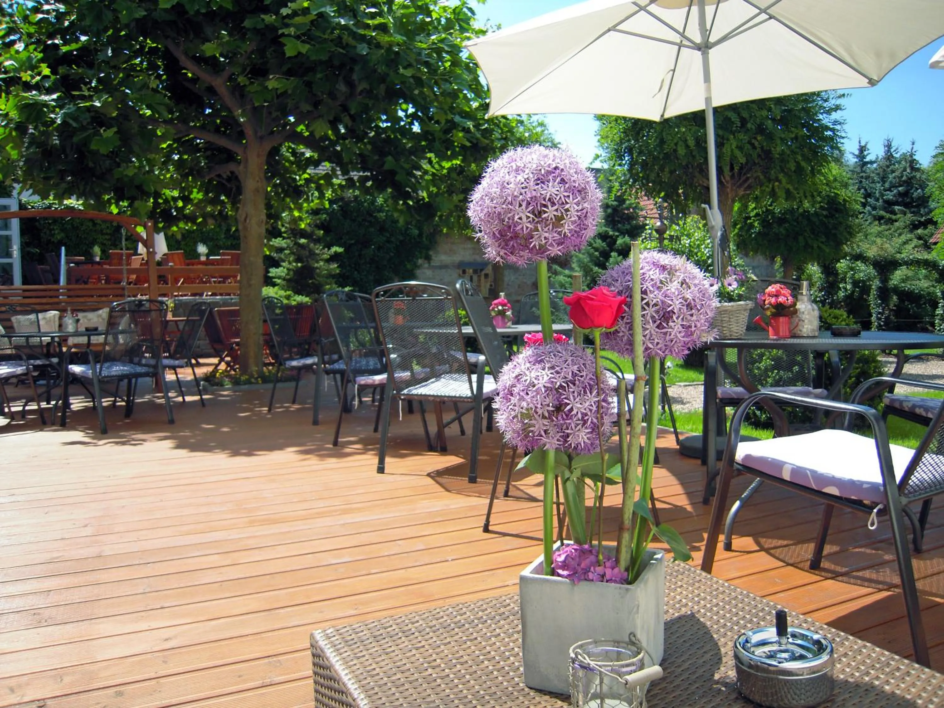 Patio in Gut Hotel Stadt Beelitz