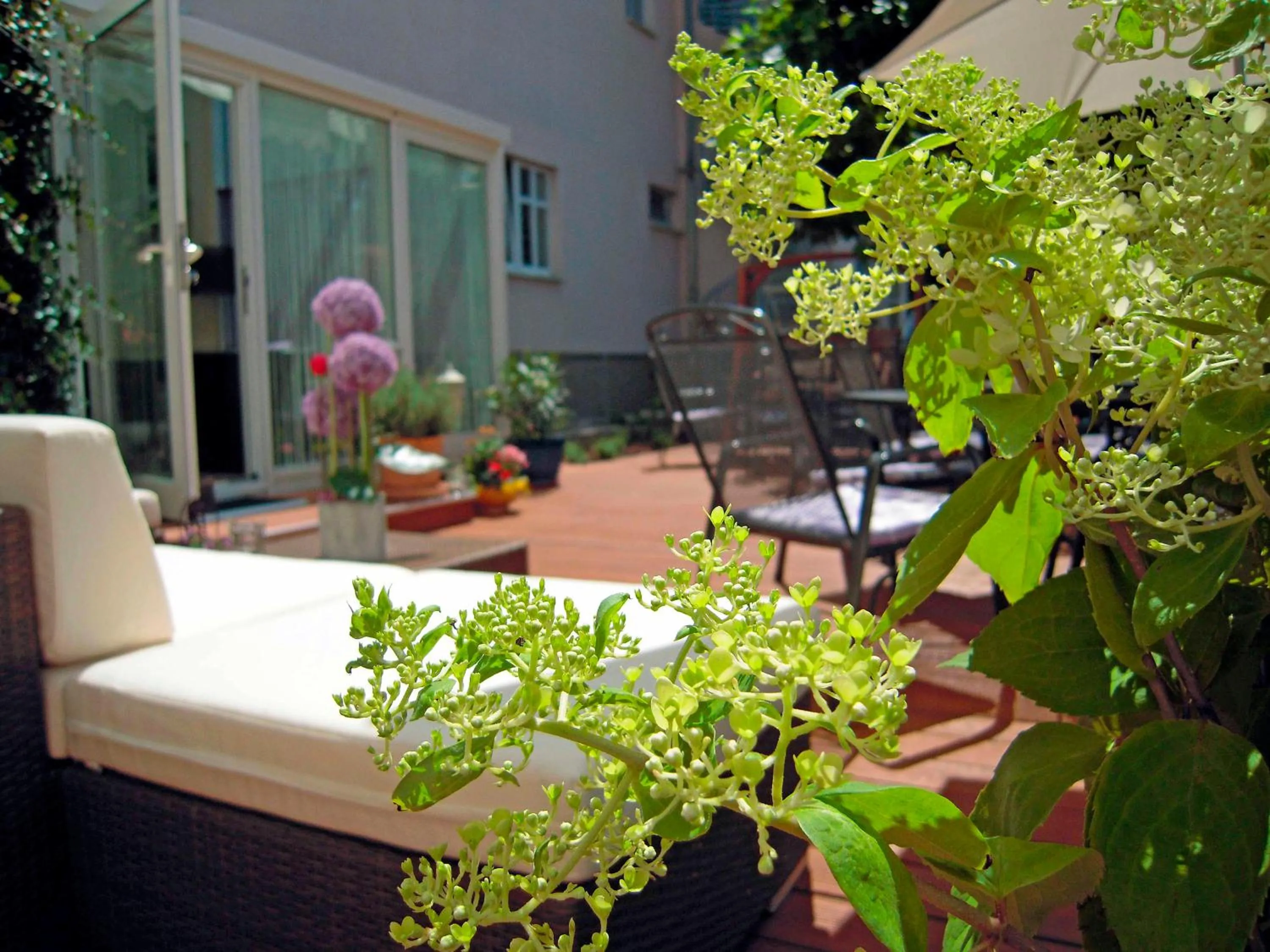 Patio in Gut Hotel Stadt Beelitz