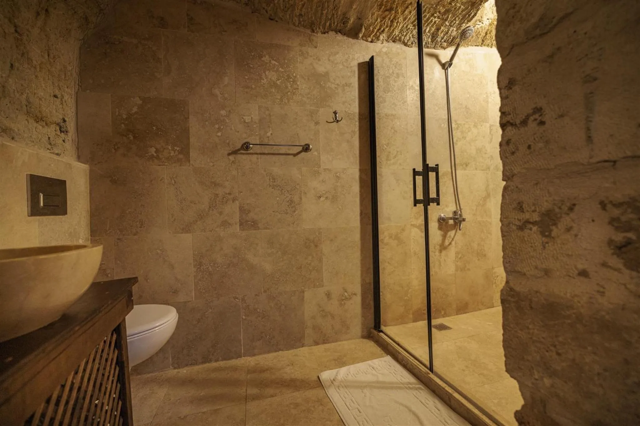 Bathroom in Shadow Cave House