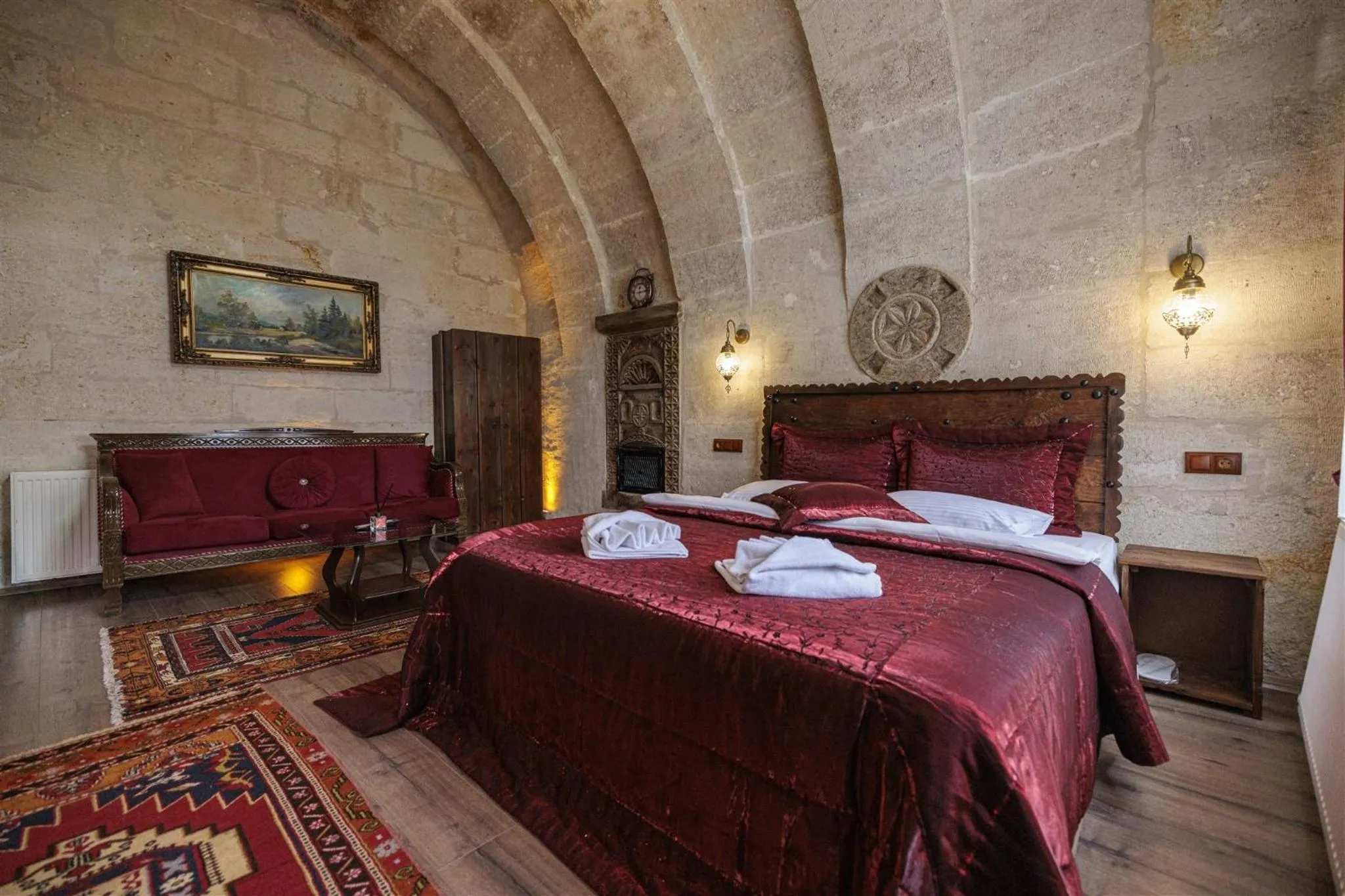 Bed in Shadow Cave House