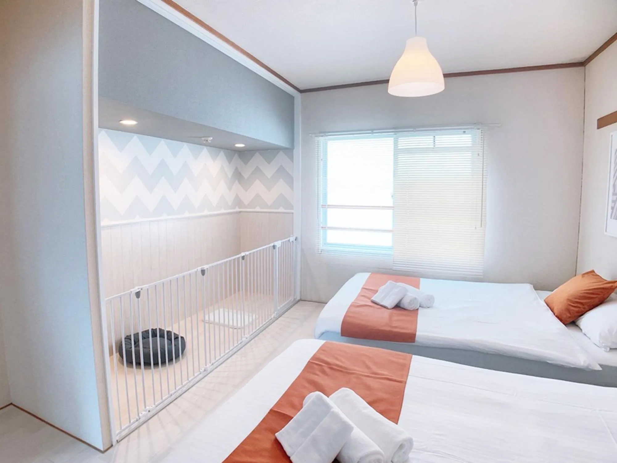 Bed in OUCHI HOTEL Kanayama-cho with Dogs