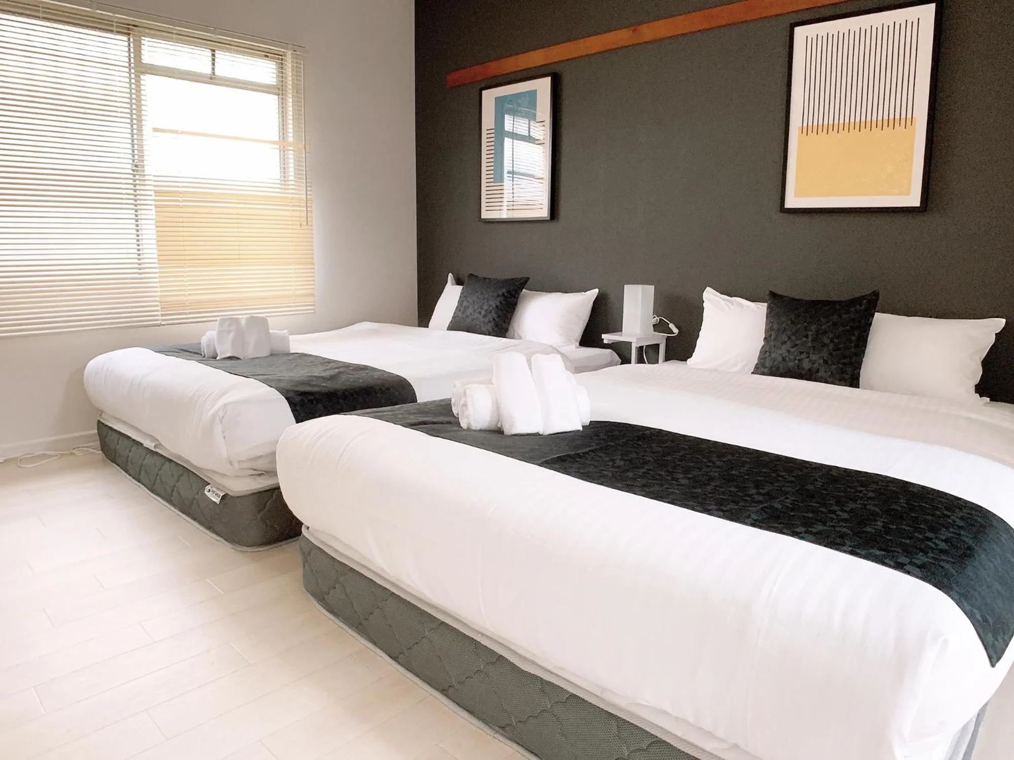 Bed in OUCHI HOTEL Kanayama-cho with Dogs