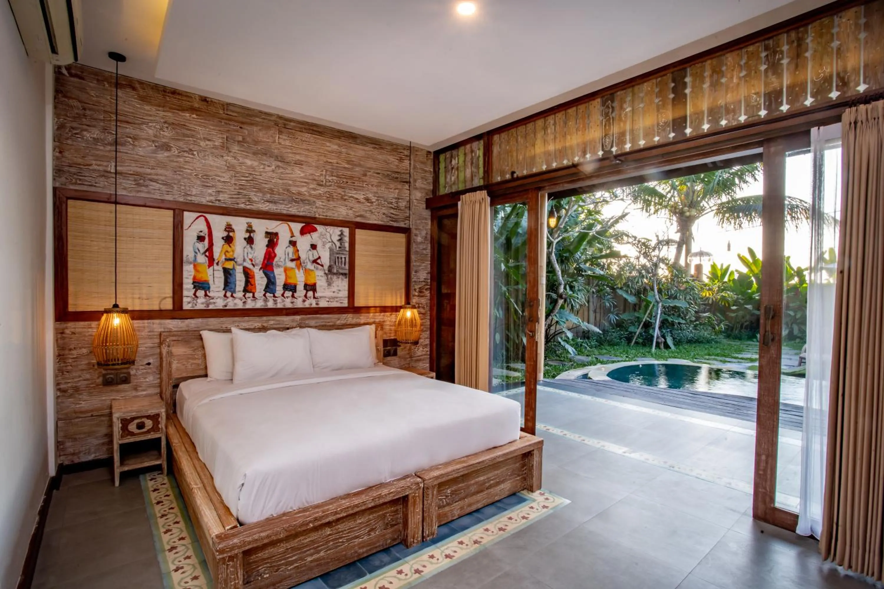 Bedroom, Bed in Arya Arkananta Resort & Spa