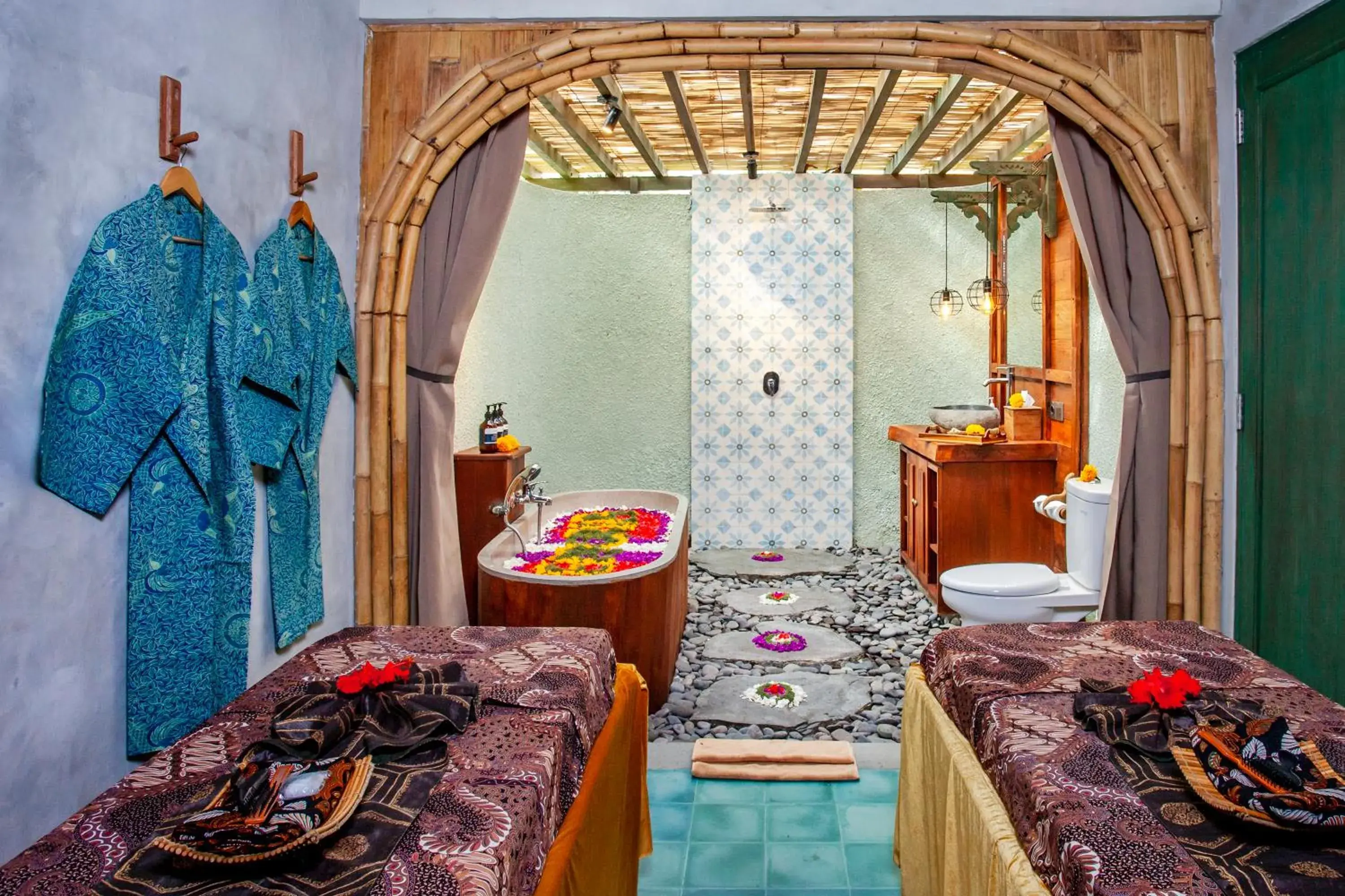 Deluxe Double or Twin Room with Balcony and Spa Benefits in Arya Arkananta Resort & Spa Deluxe Double or Twin Room with Balcony and Spa Benefits in Arya Arkananta Resort & Spa