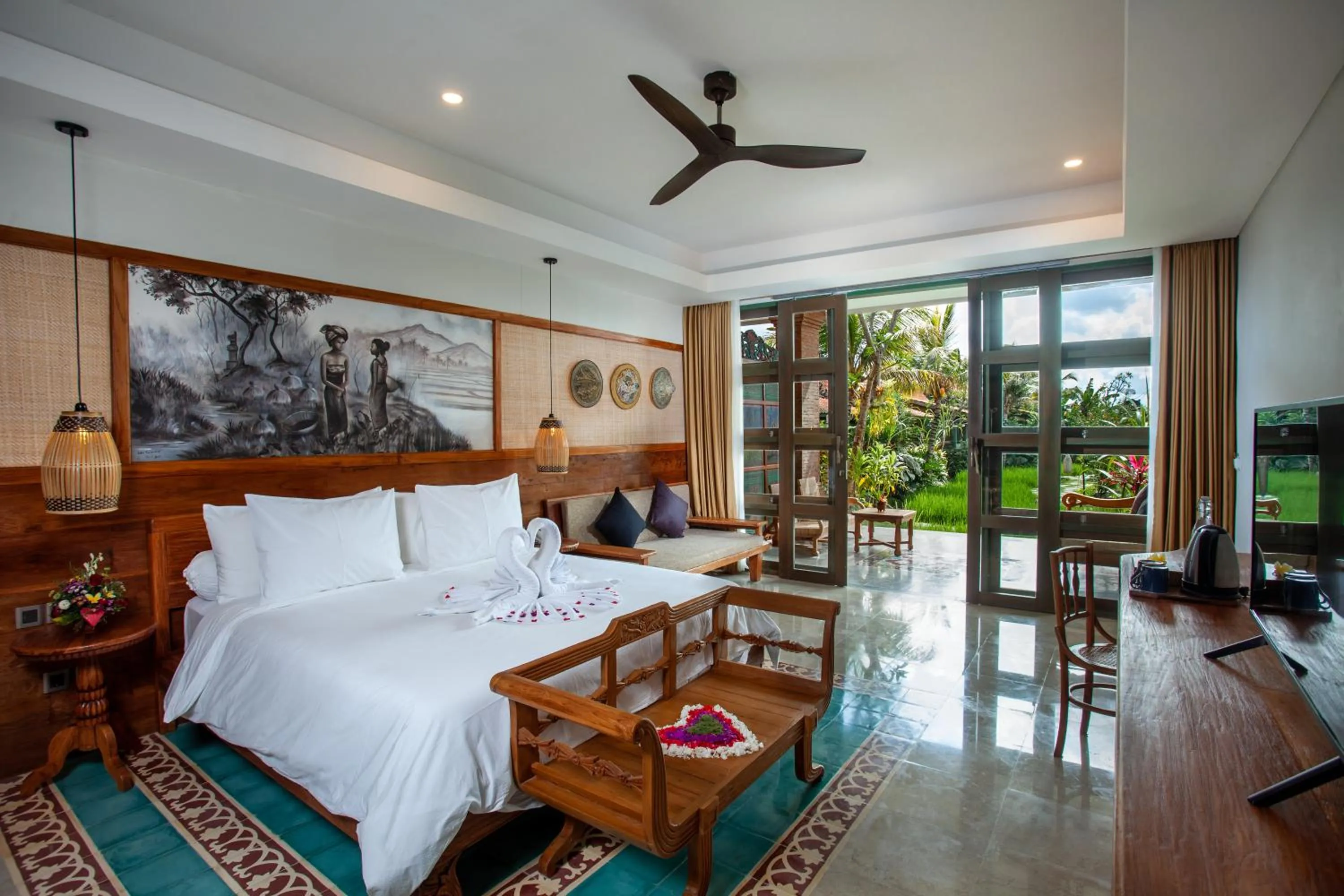 Bedroom, Bed in Arya Arkananta Resort & Spa