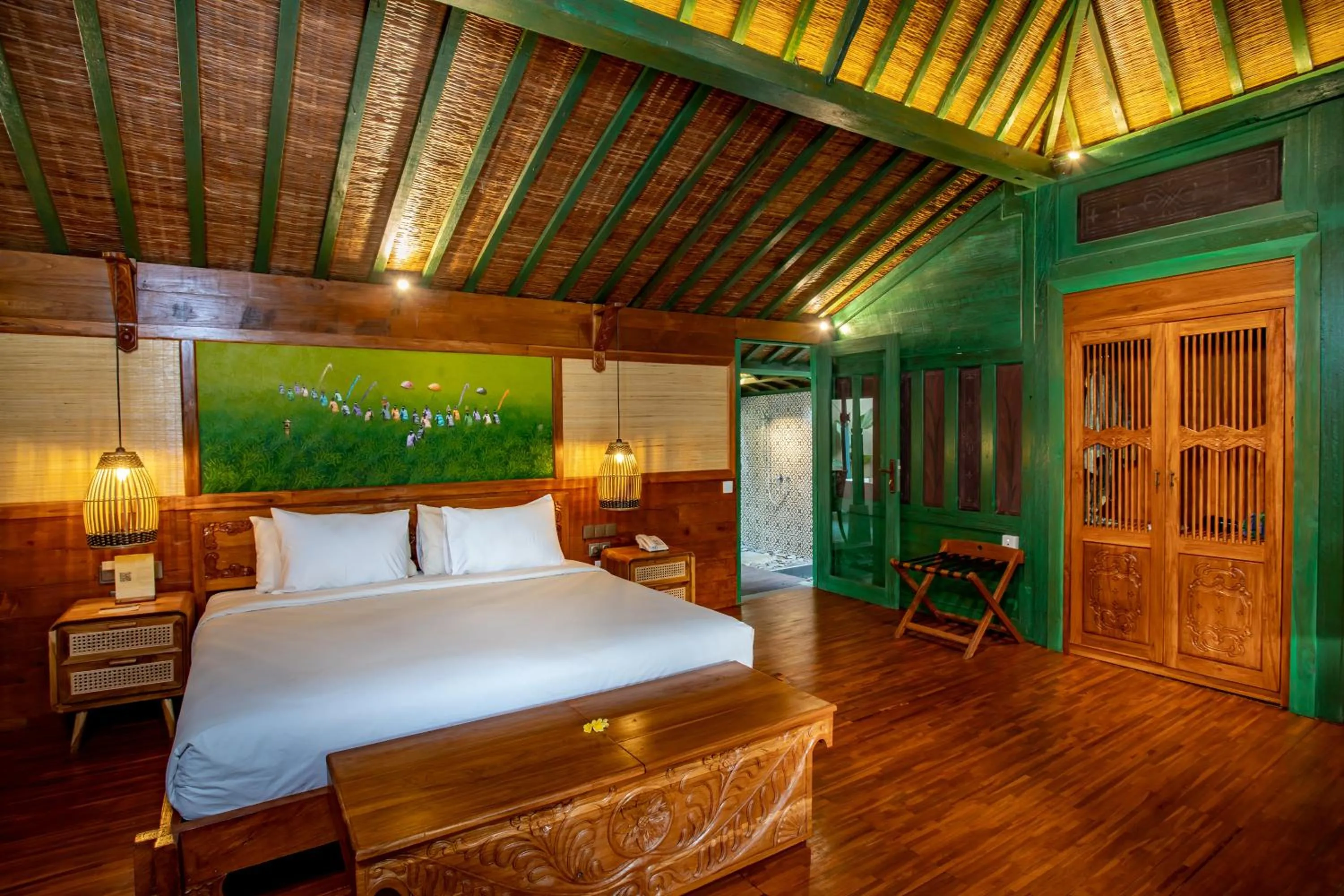 Bedroom, Bed in Arya Arkananta Resort & Spa