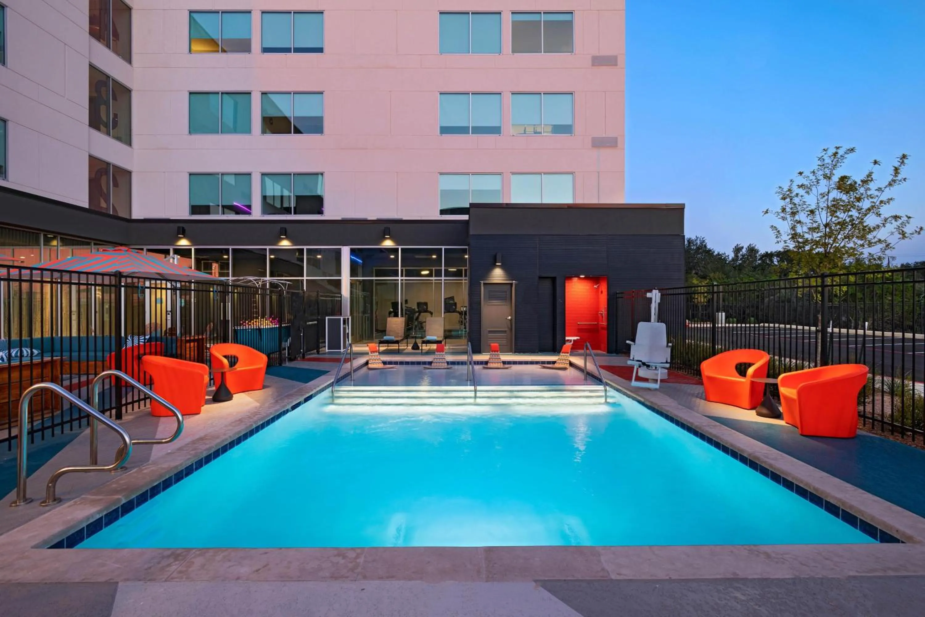 Swimming pool in Aloft San Antonio UTSA Area