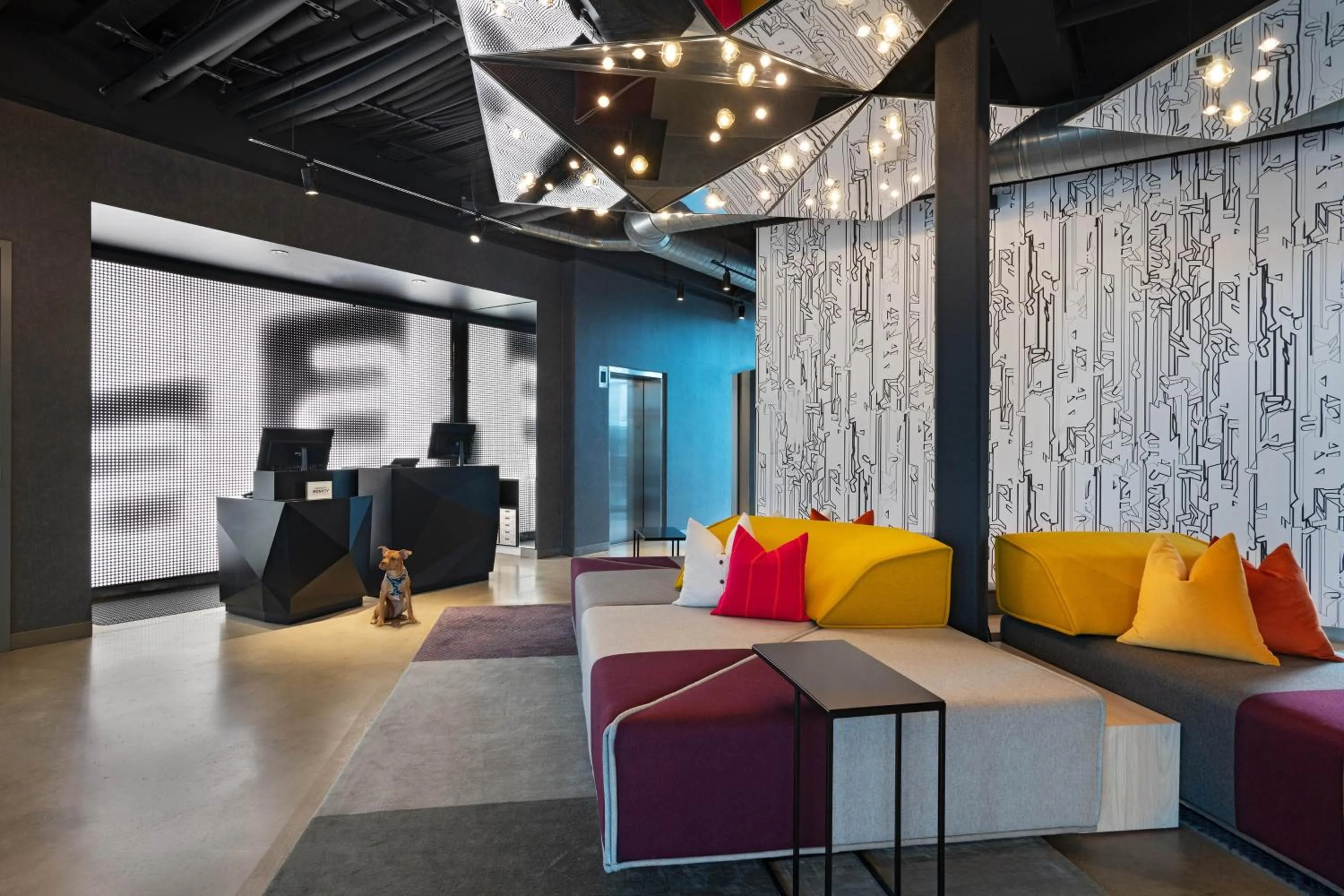 Lobby or reception in Aloft San Antonio UTSA Area