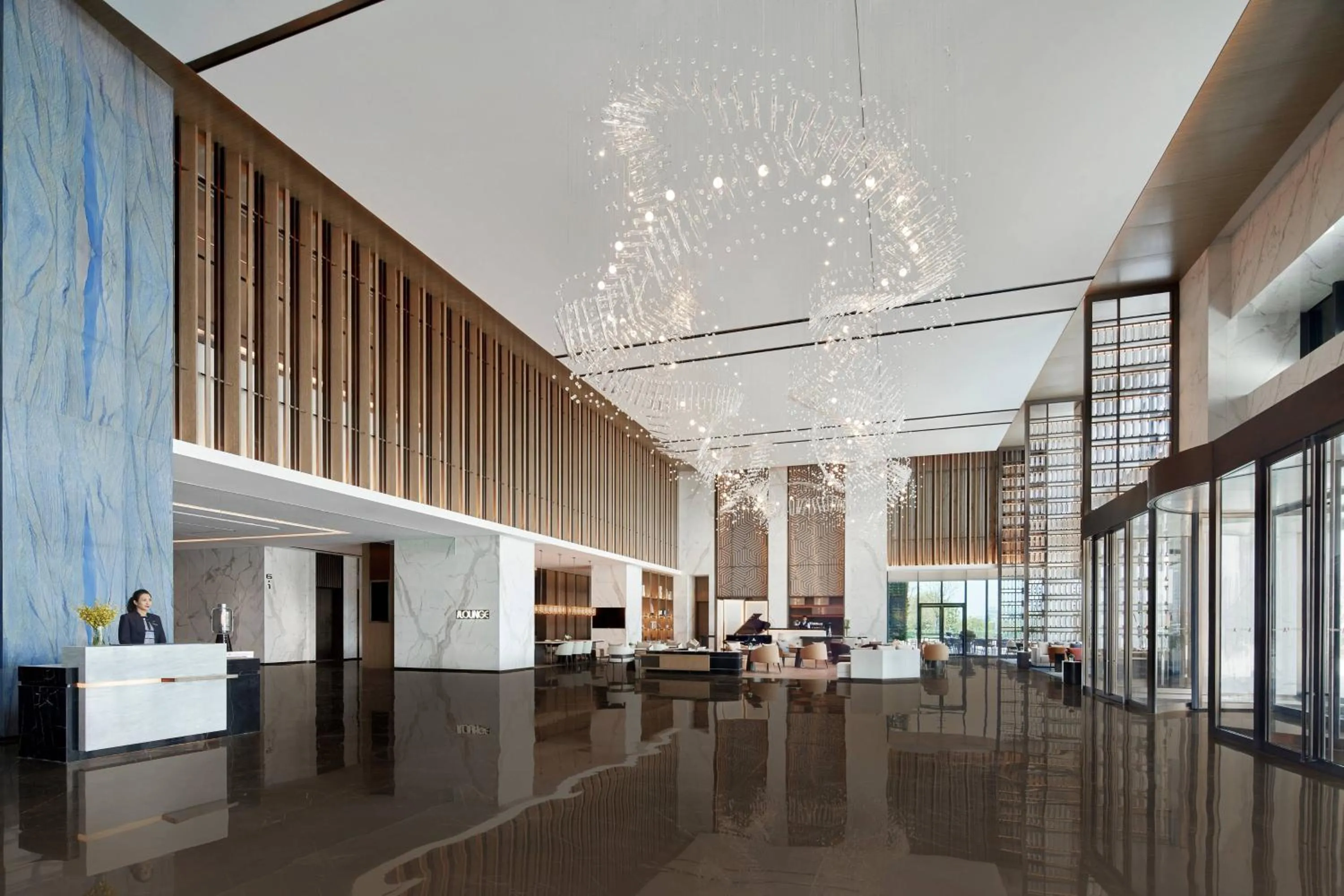 Lobby or reception in Yancheng Marriott Hotel