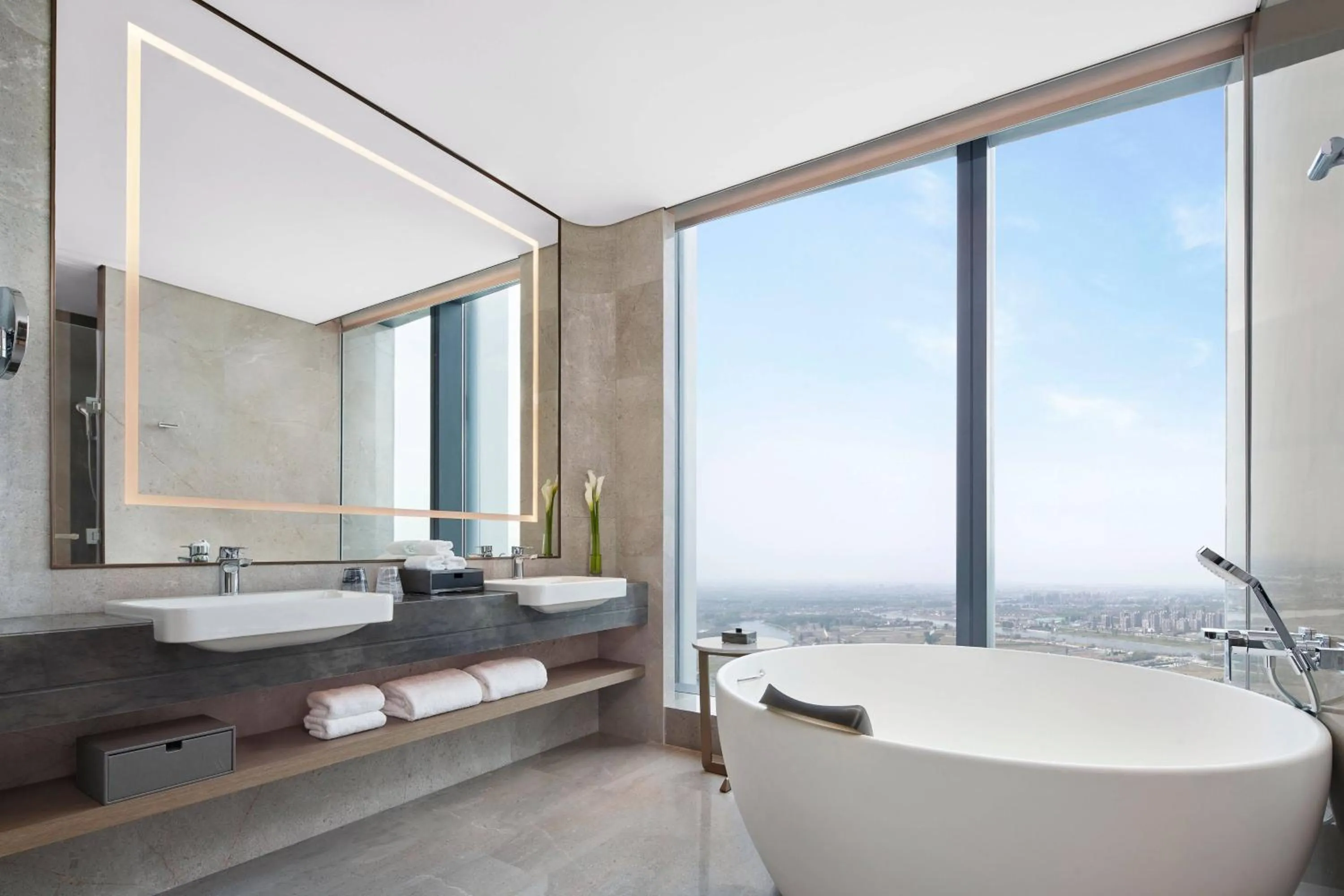 Bathroom in Yancheng Marriott Hotel