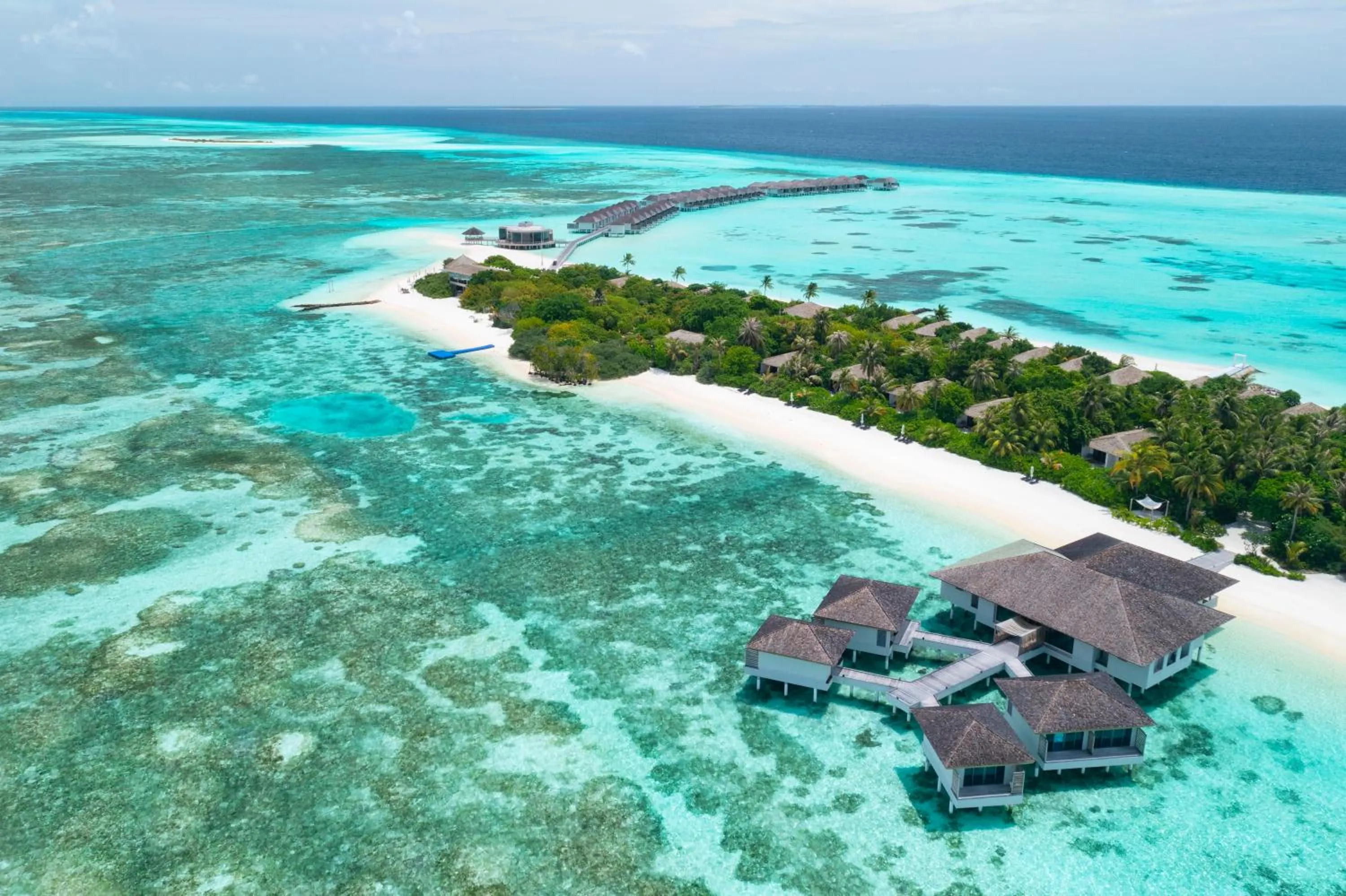 Bird's eye view in Le Meridien Maldives Resort & Spa
