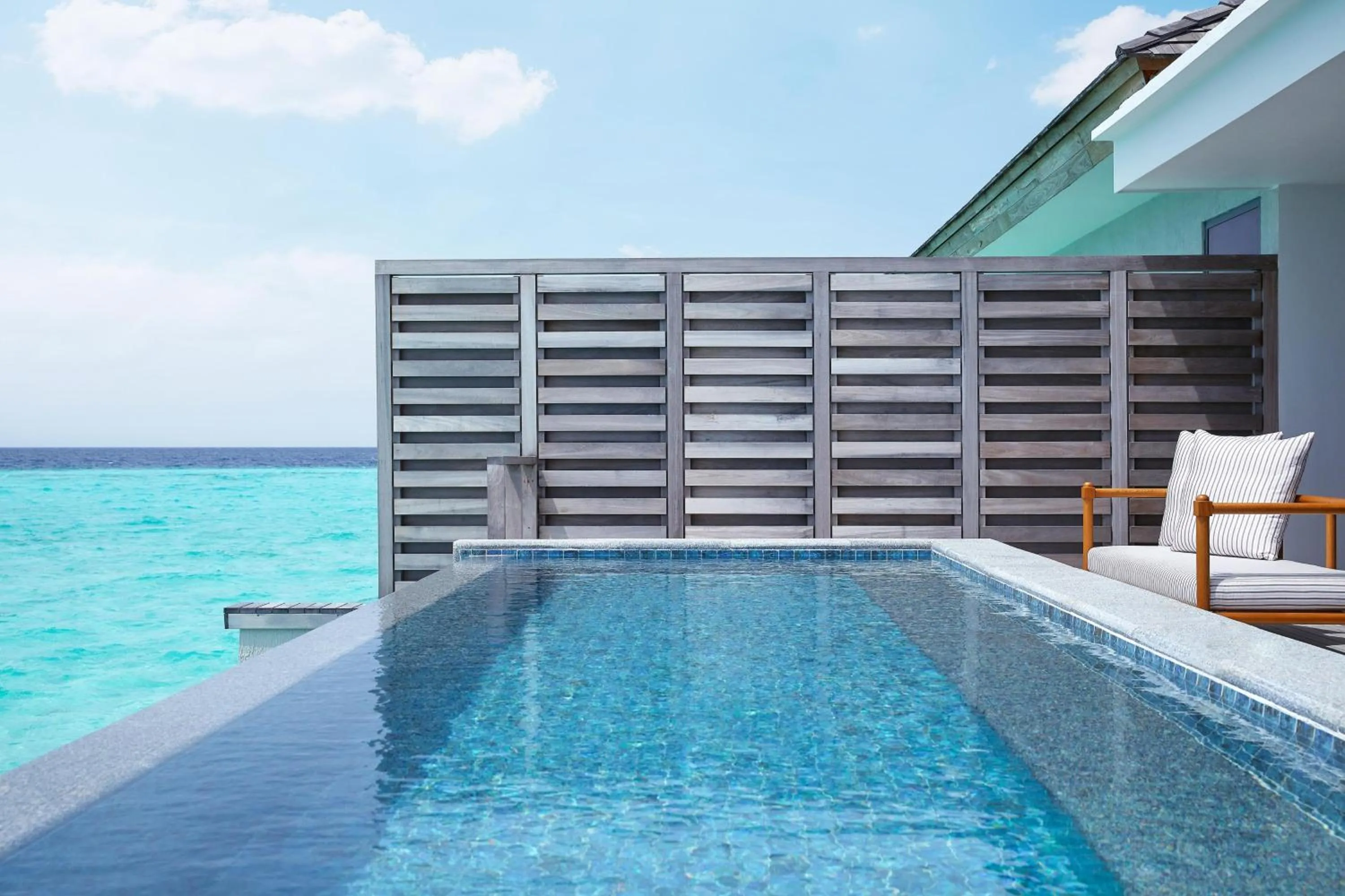Swimming pool in Le Meridien Maldives Resort & Spa