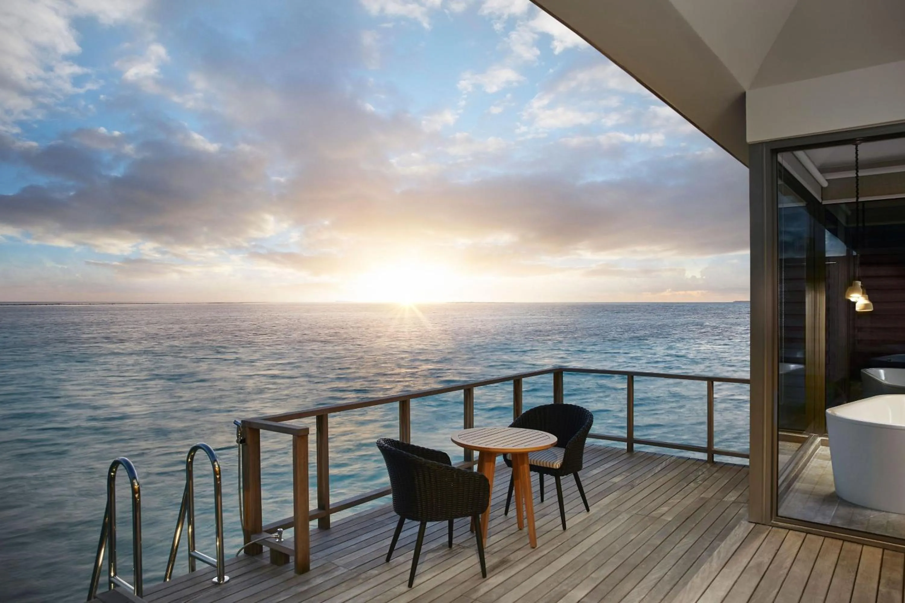 Bedroom in Le Meridien Maldives Resort & Spa