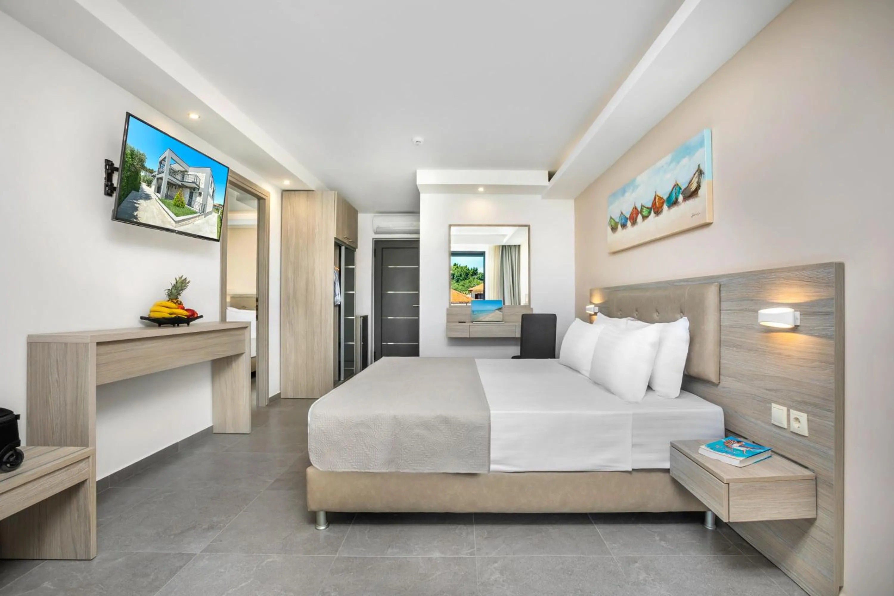 Bedroom, Bed in NewStory Suites Possidi