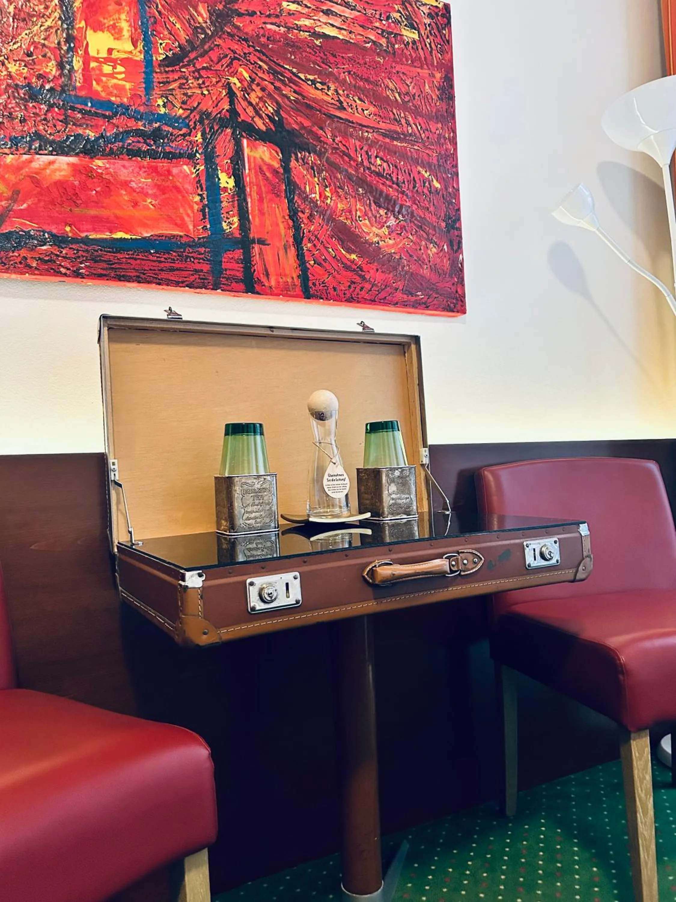 Seating area in Pension Stadthalle