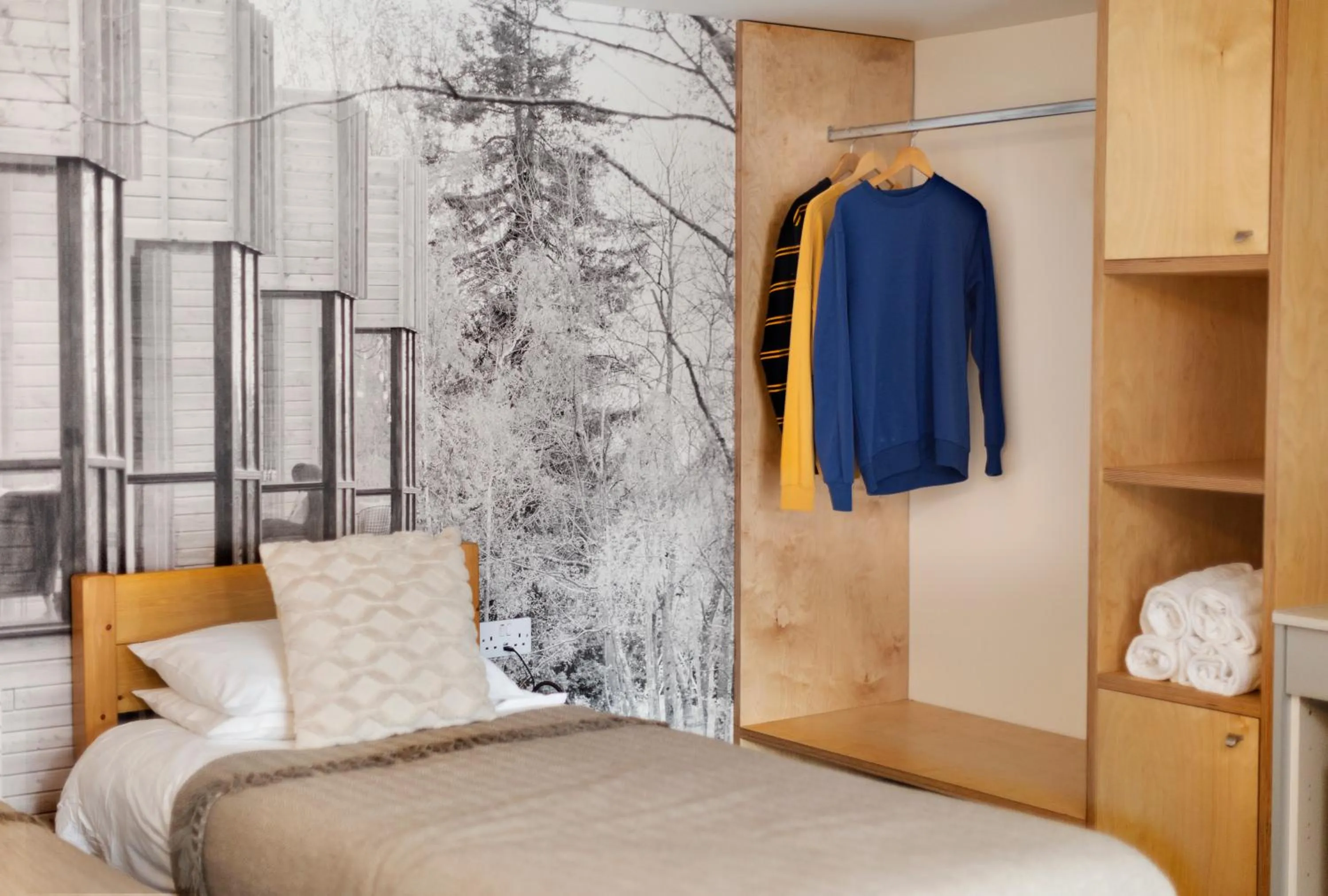 Bed in Lodges at Flimwell Park