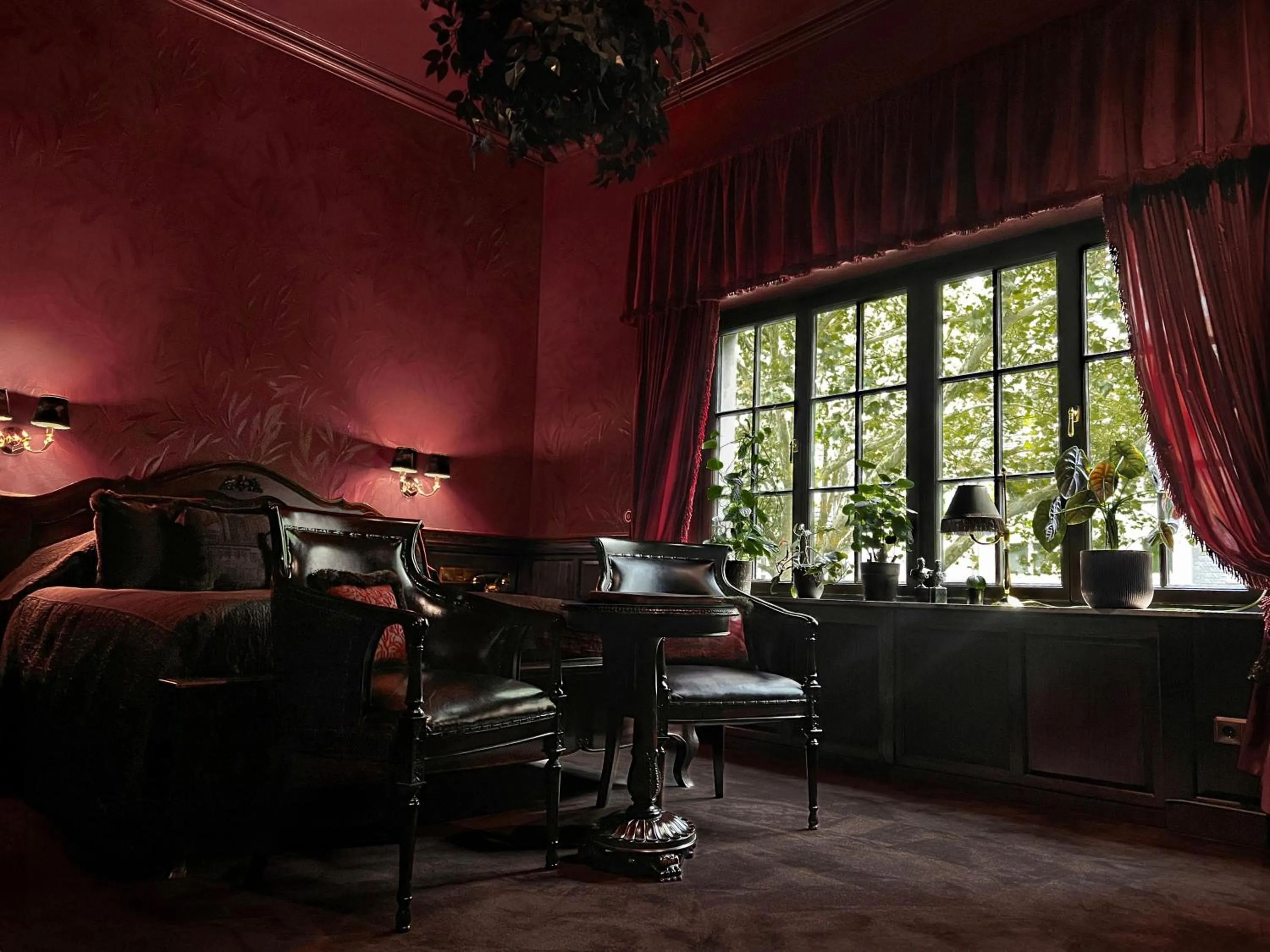 Bed in Hotel Villa Achenbach