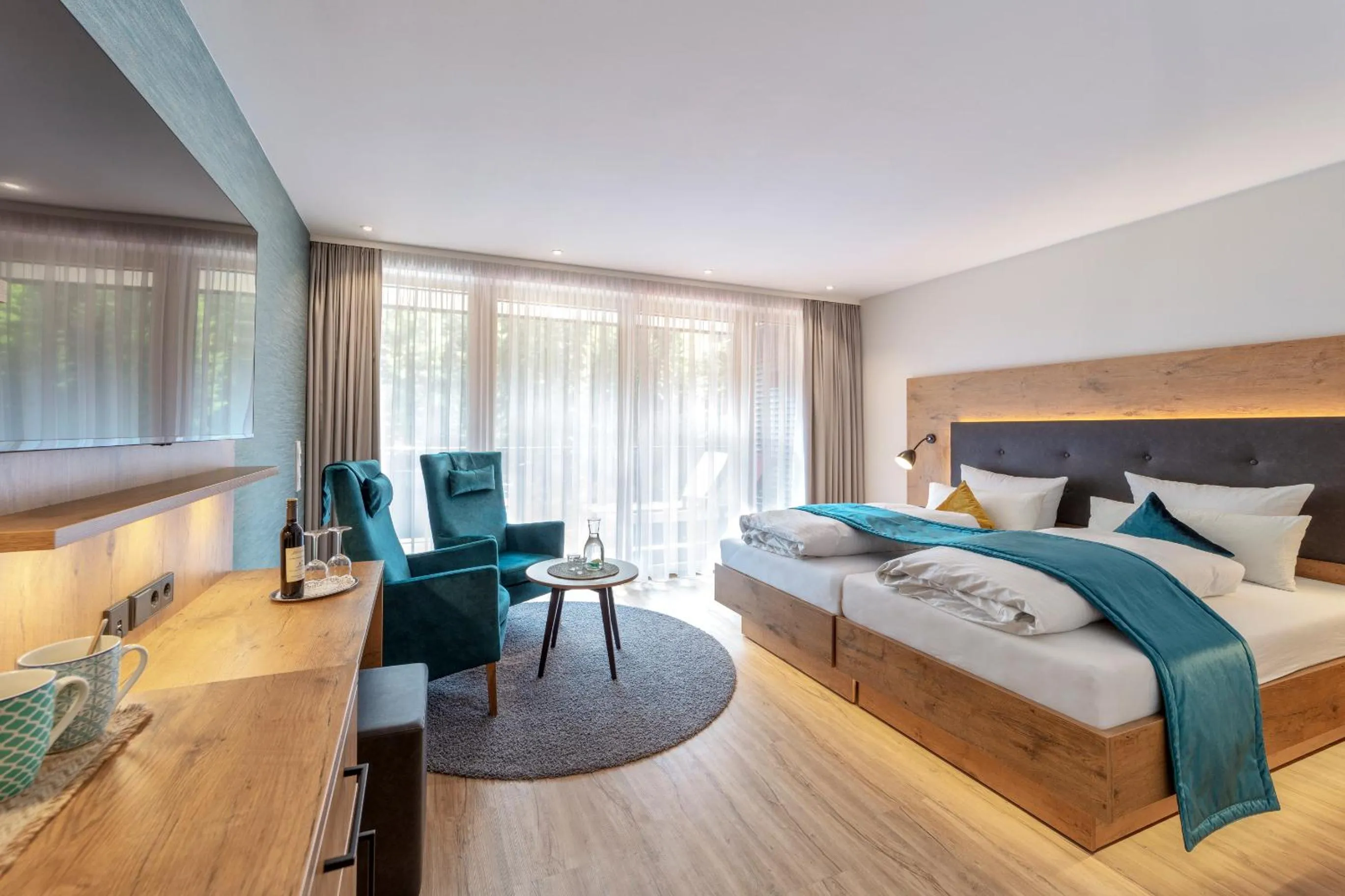 Bed in Hotel Langenwaldsee