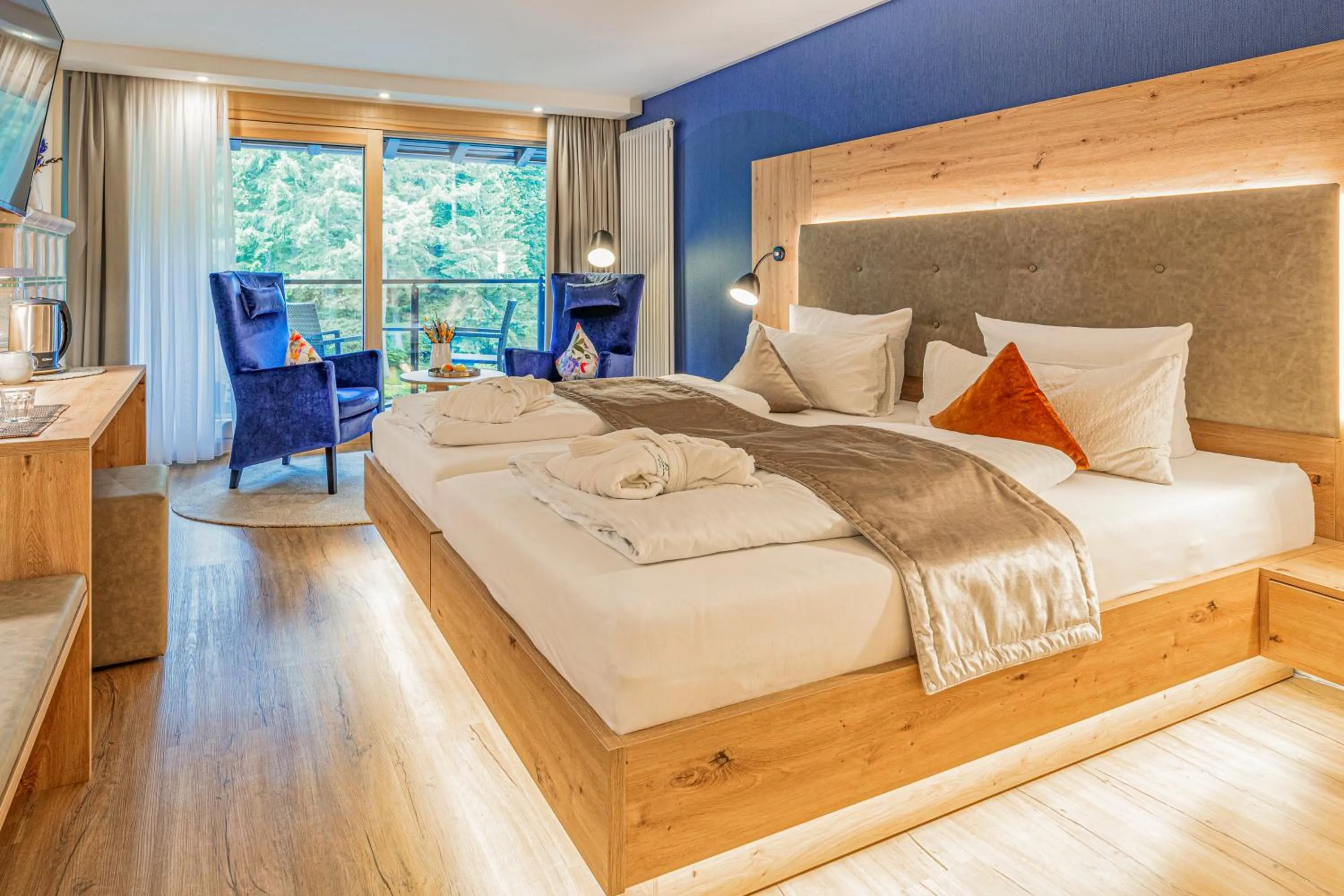 Bed in Hotel Langenwaldsee