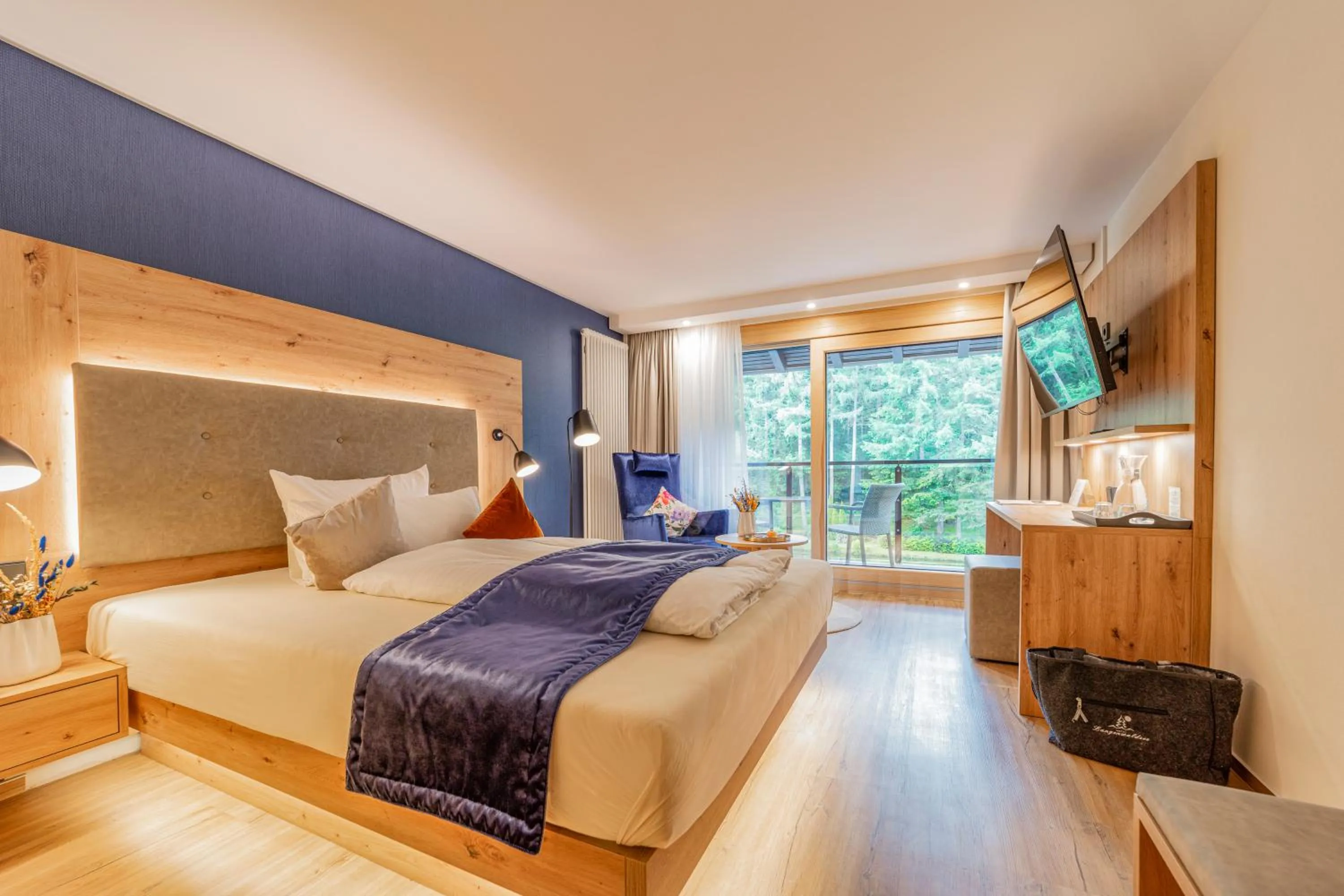 Photo of the whole room, Bed in Hotel Langenwaldsee