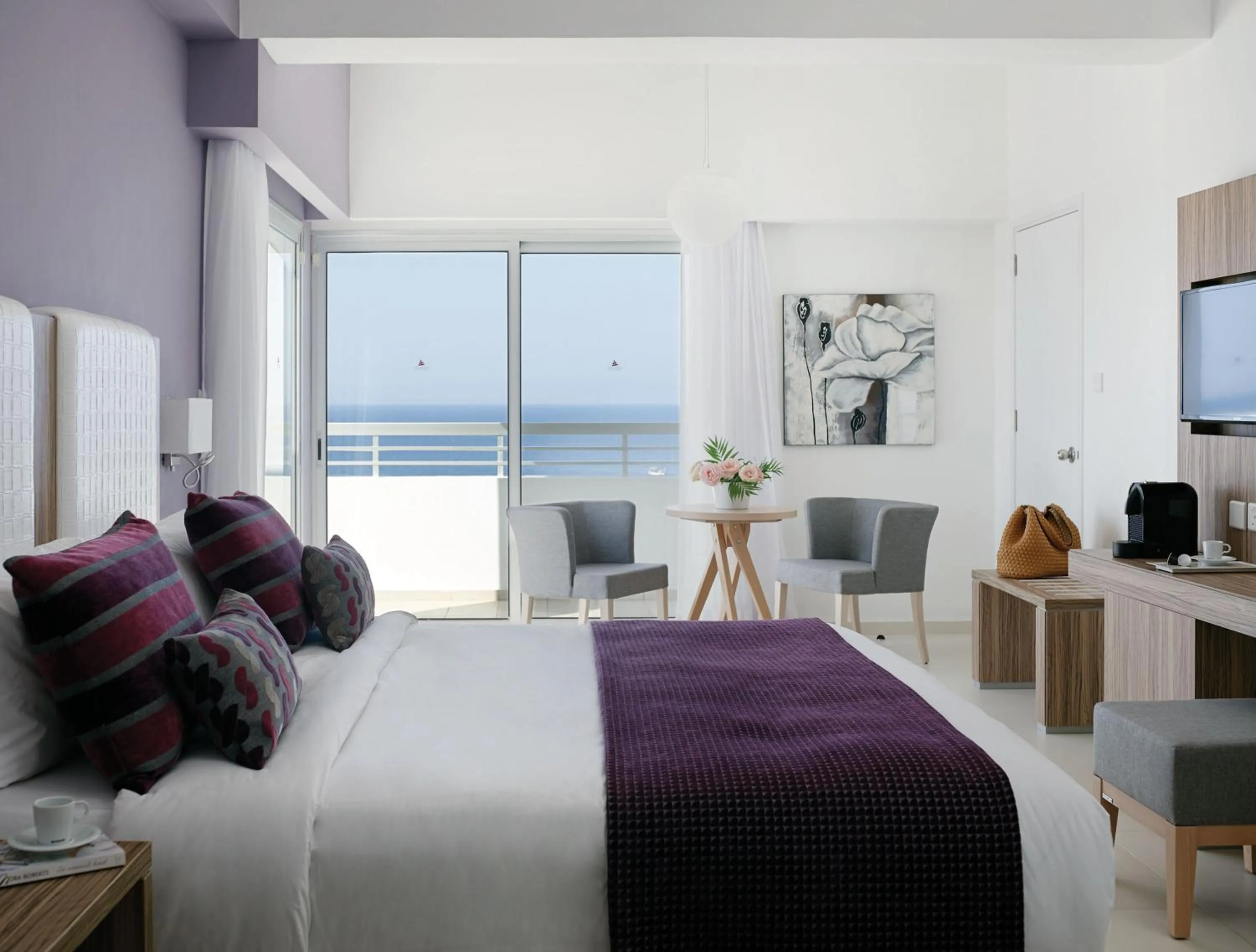 View (from property/room), Bed in Atlantica Sea Breeze, Adults Only