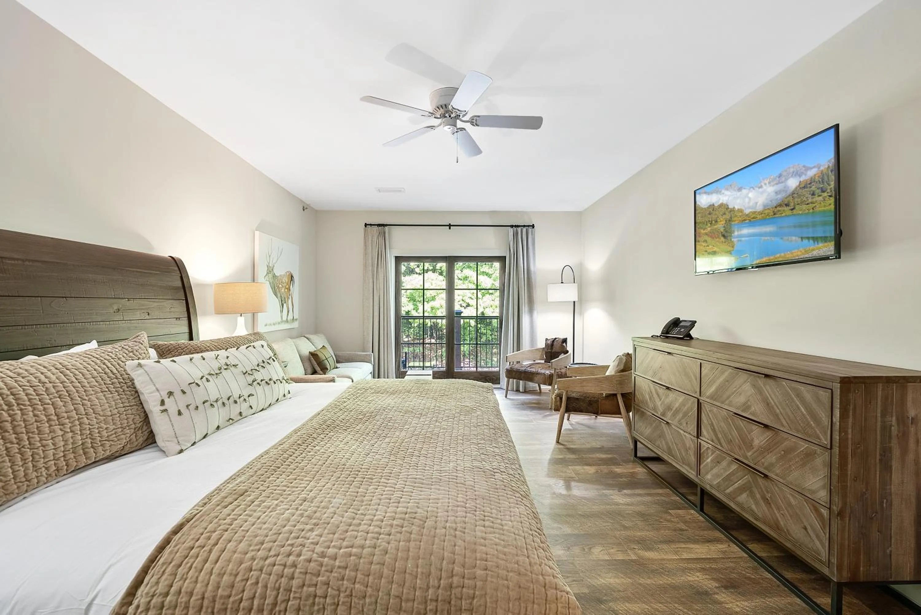 Bed in The Blowing Rock Manor