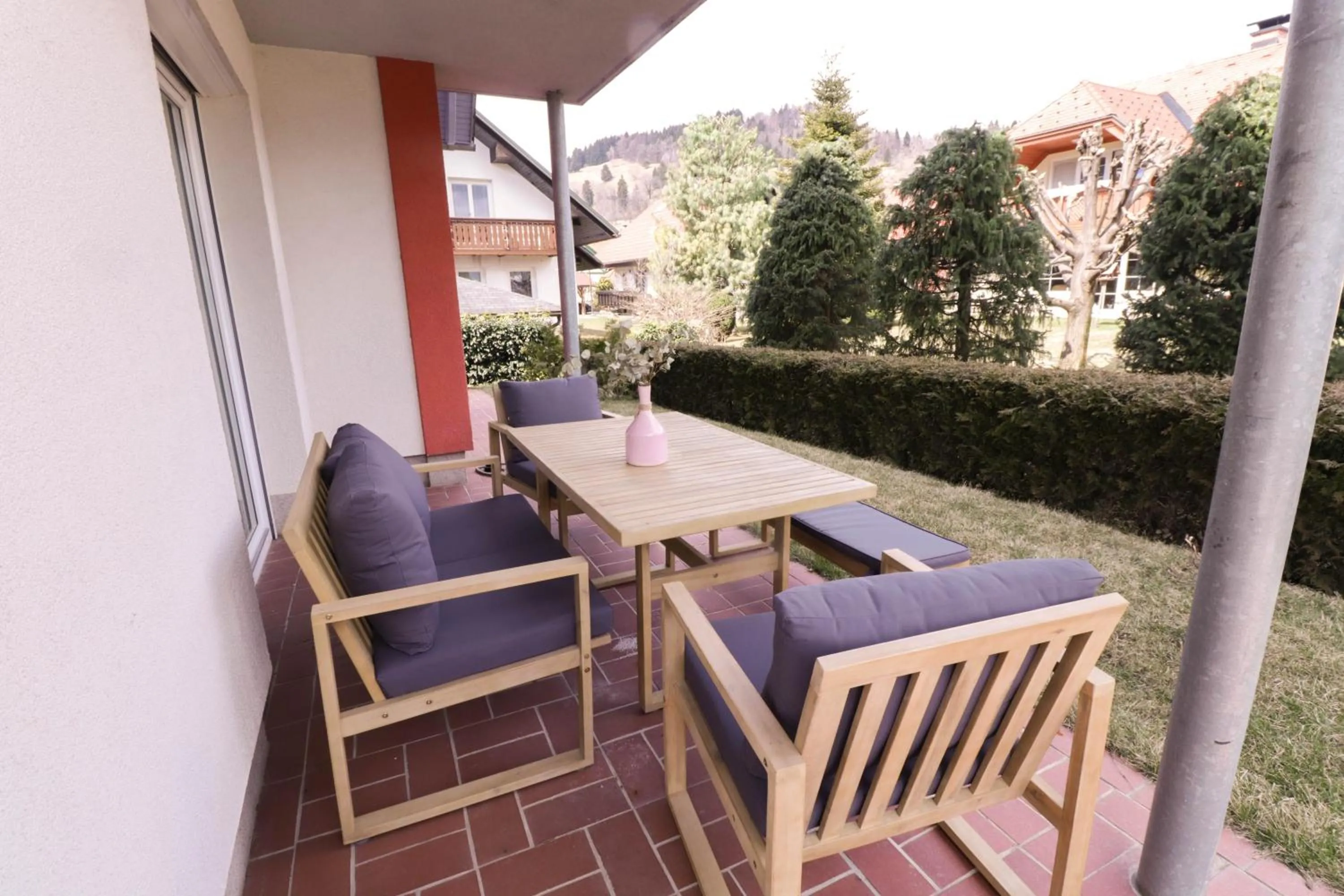 Garden in House Eden with Mountain Views