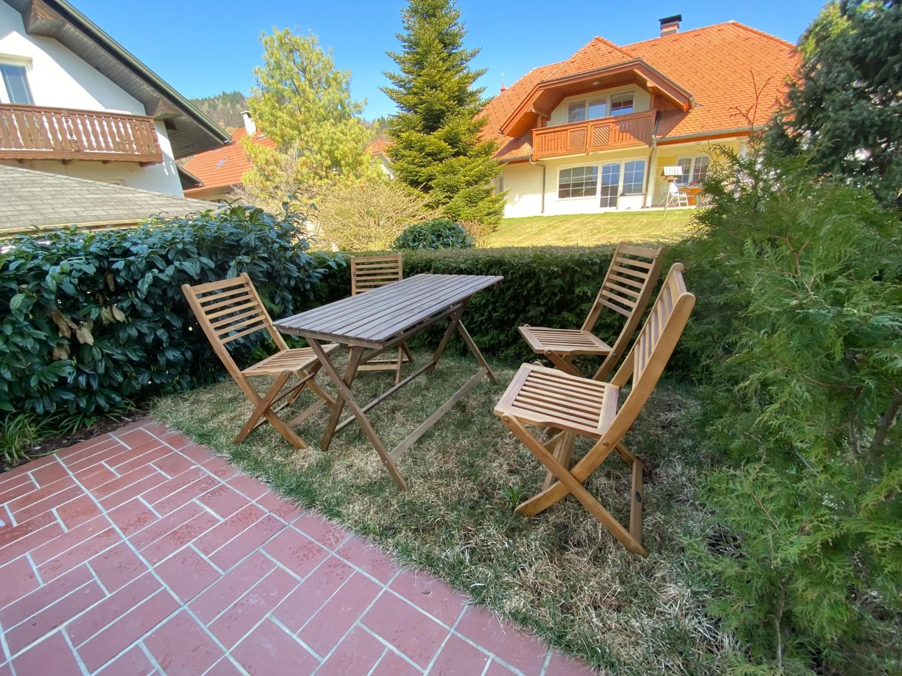Garden in House Eden with Mountain Views