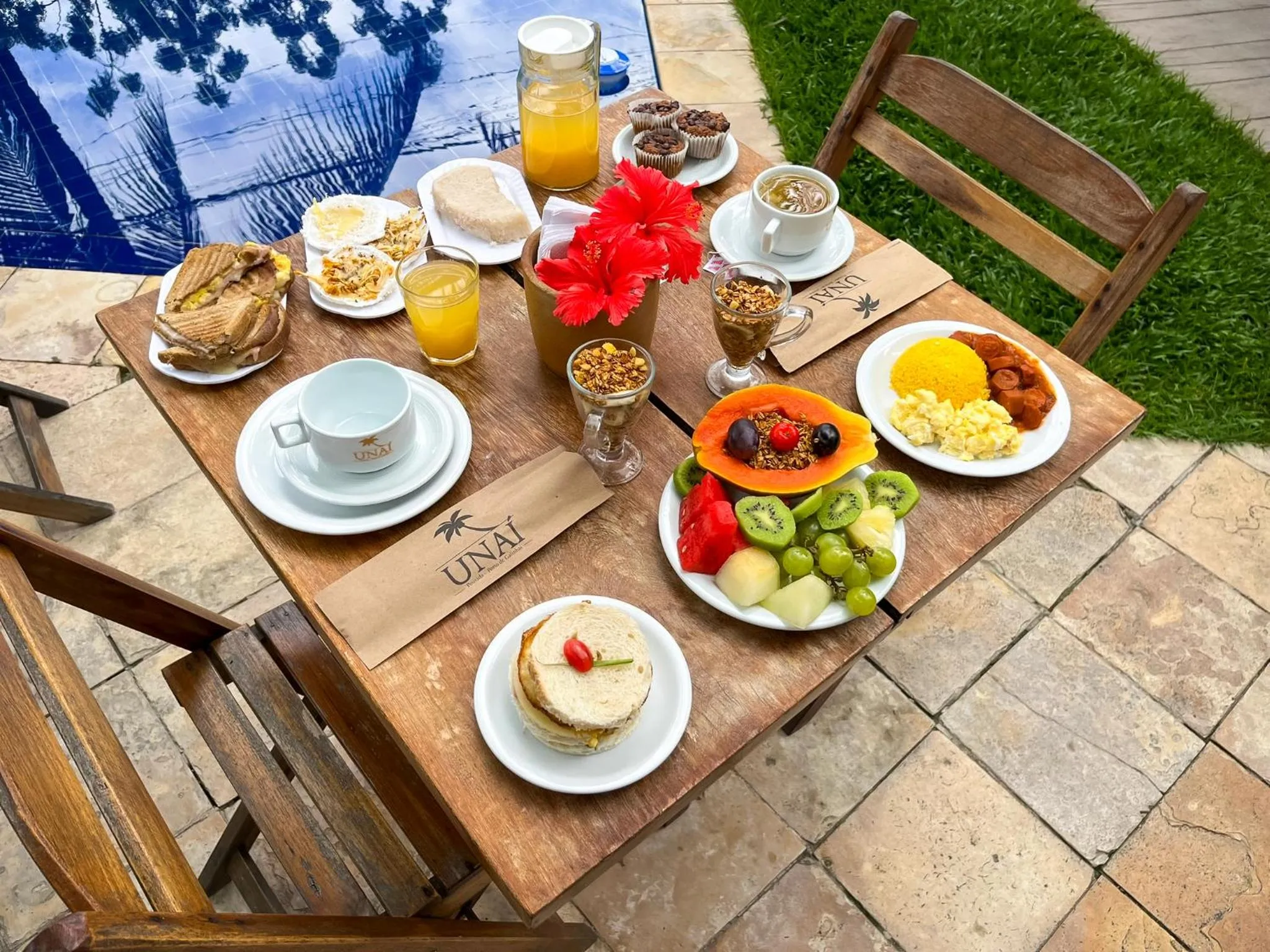 Breakfast in Pousada Unaí