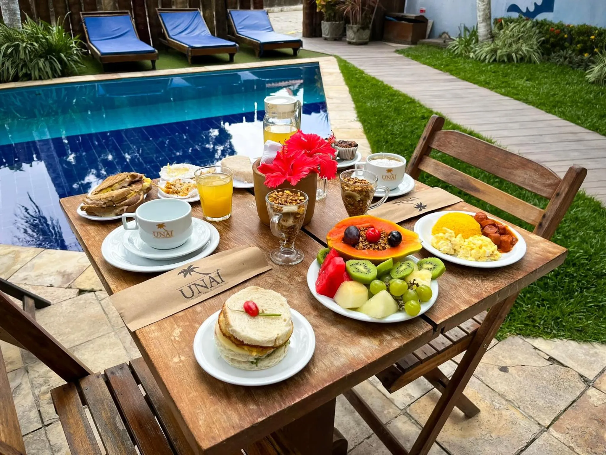 Breakfast in Pousada Unaí