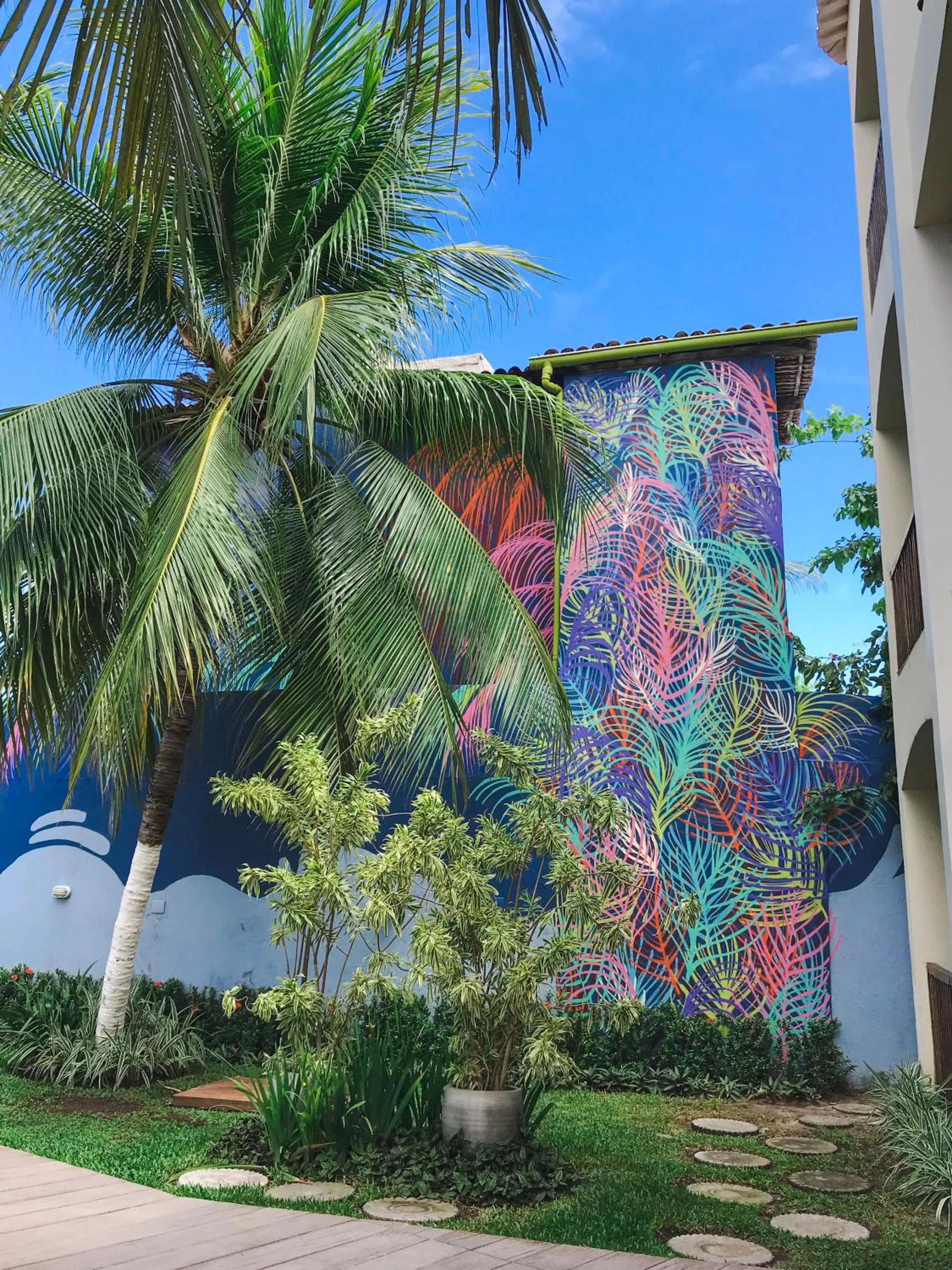 Garden view in Pousada Unaí