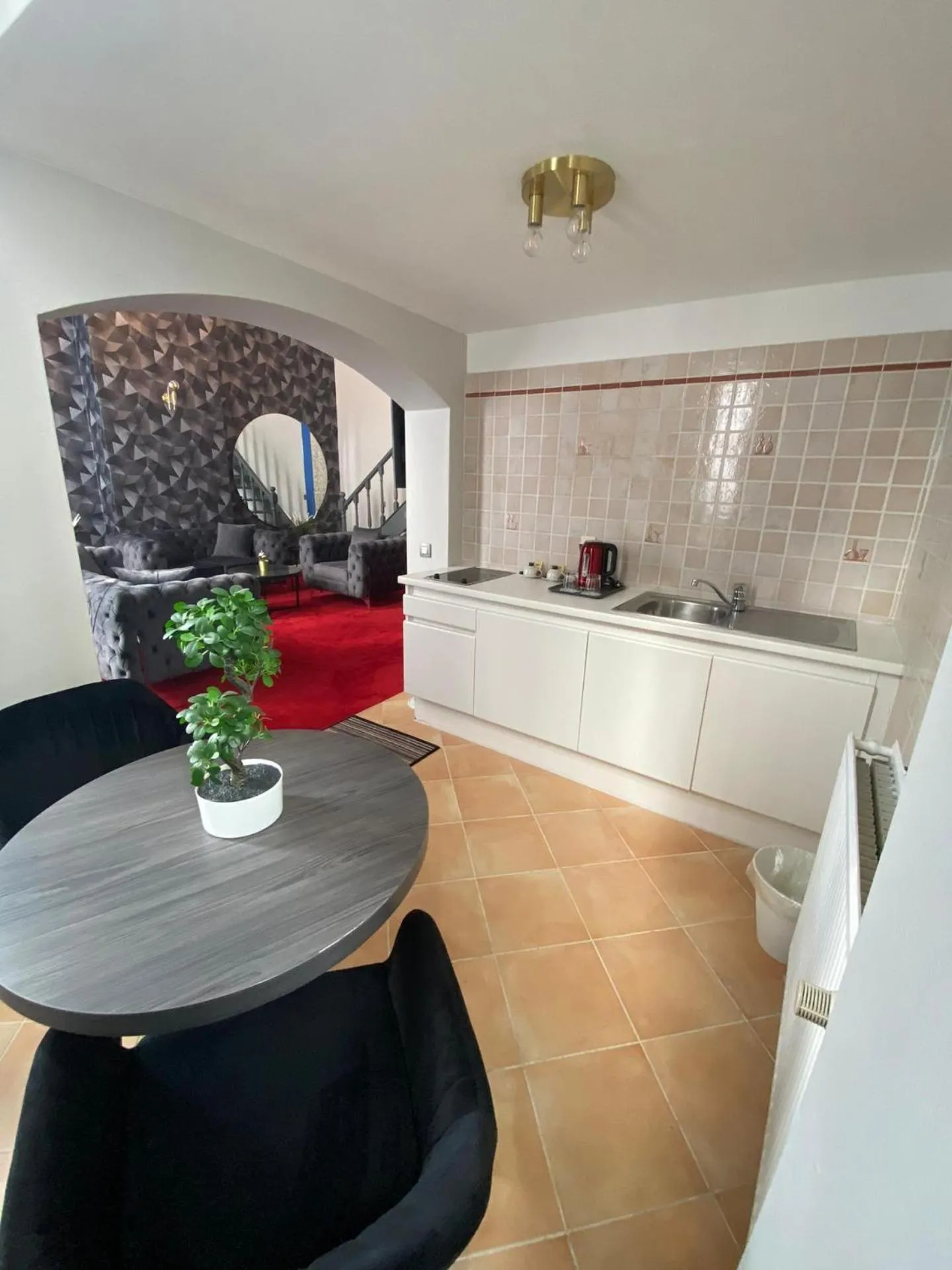 Dining area in La Bourse Hotel