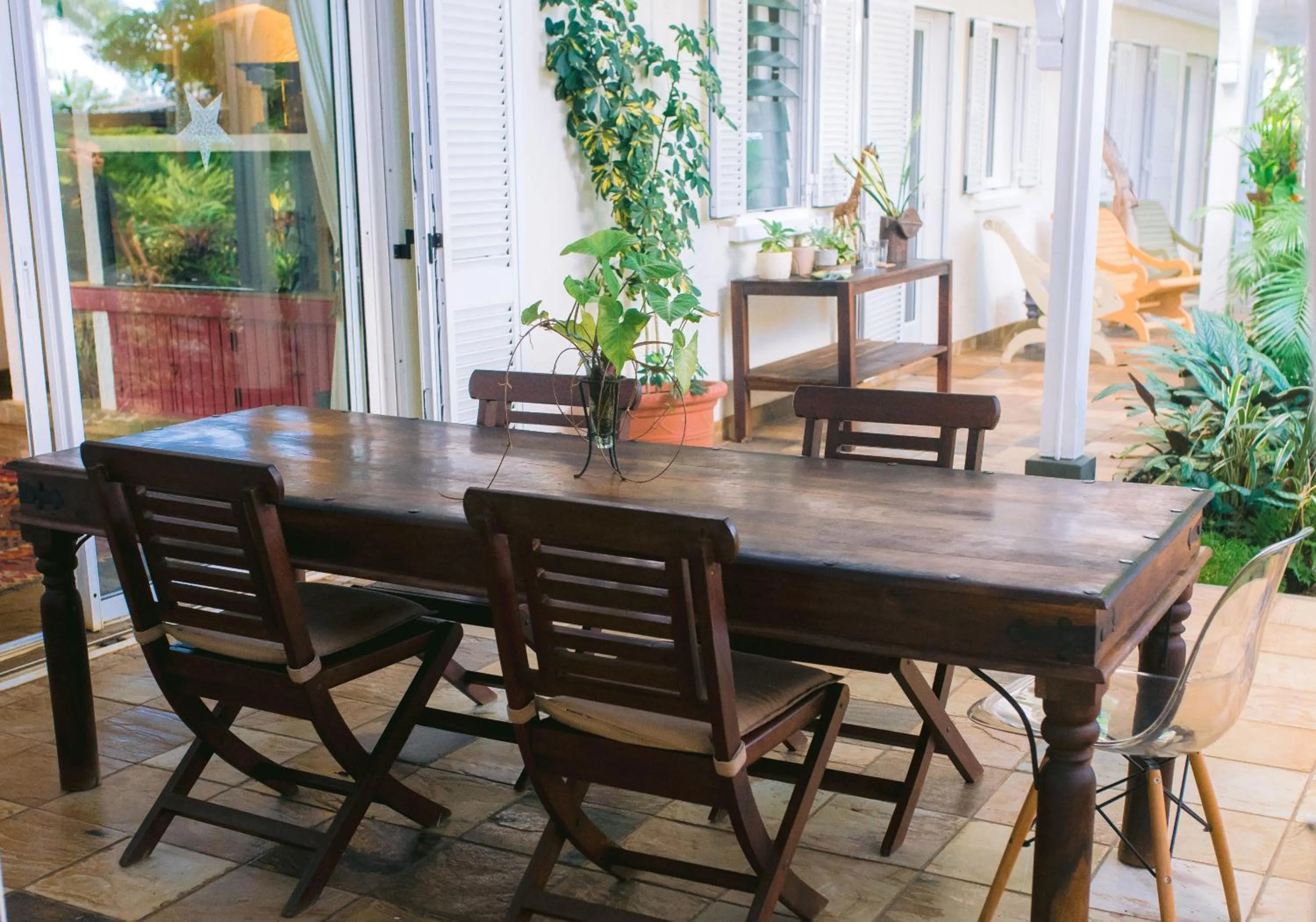 Balcony/Terrace in Tree Lodge Mauritius
