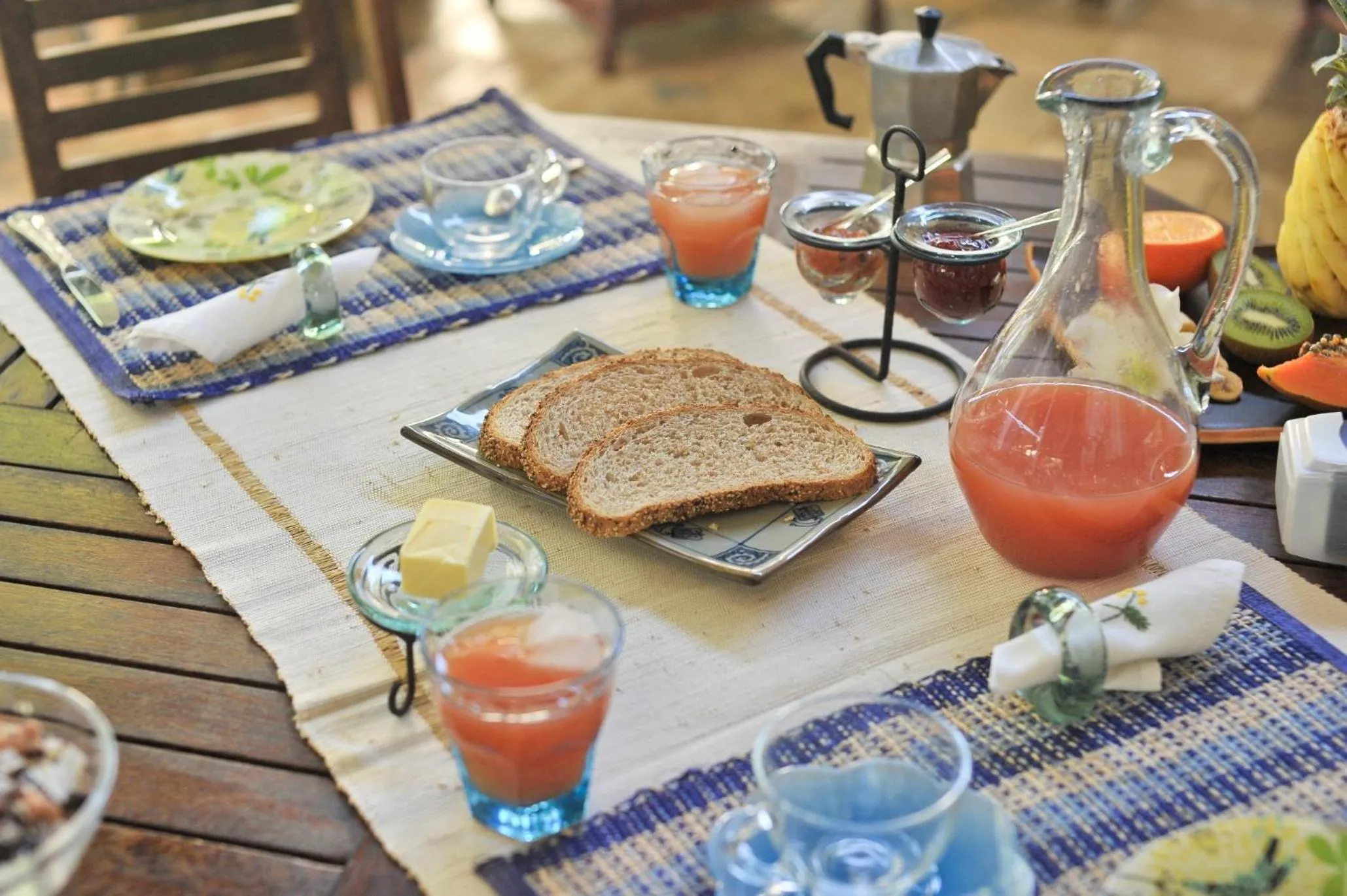 Breakfast in Tree Lodge Mauritius