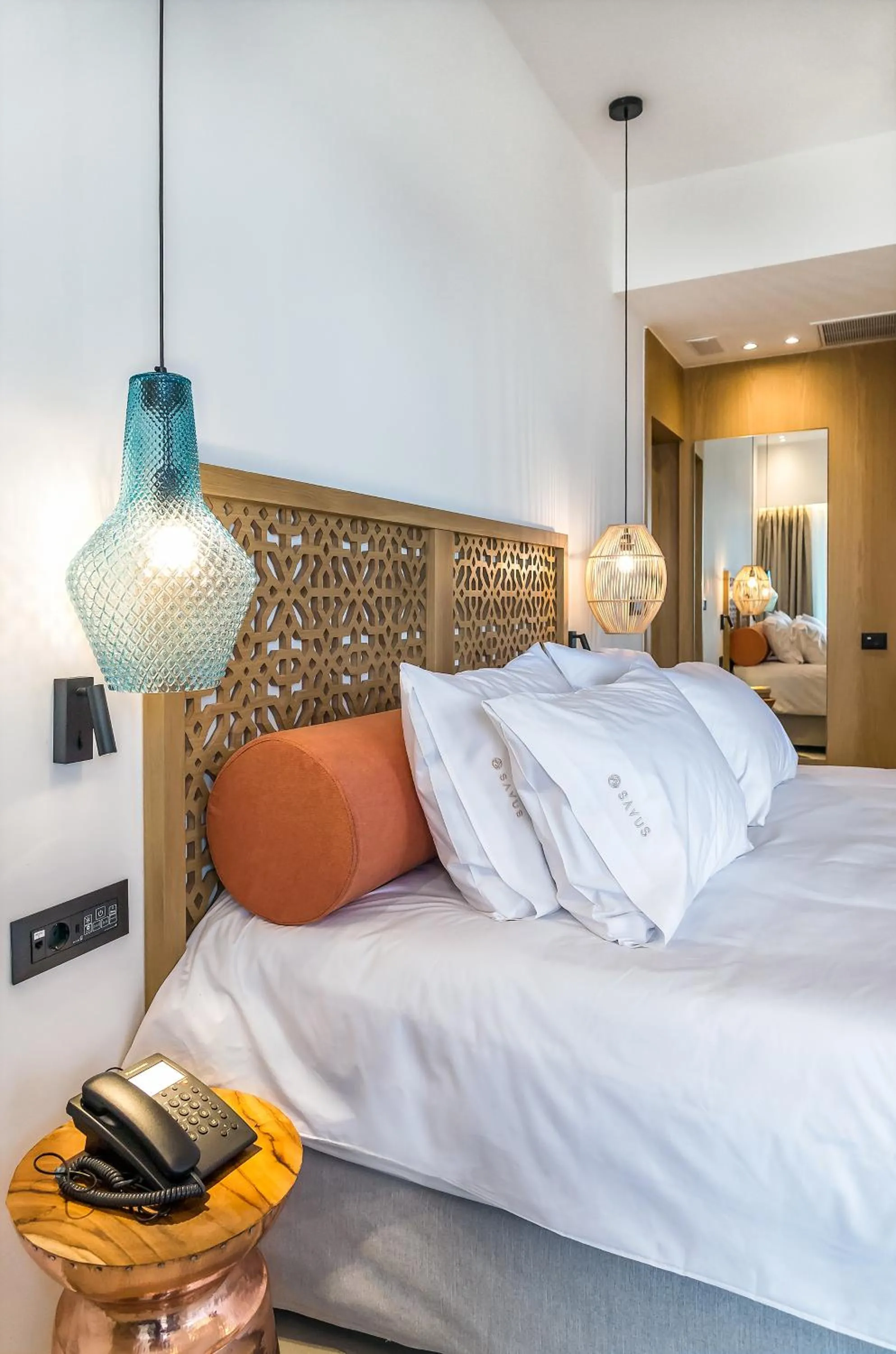 Bed in SAVUS Boutique Hotel