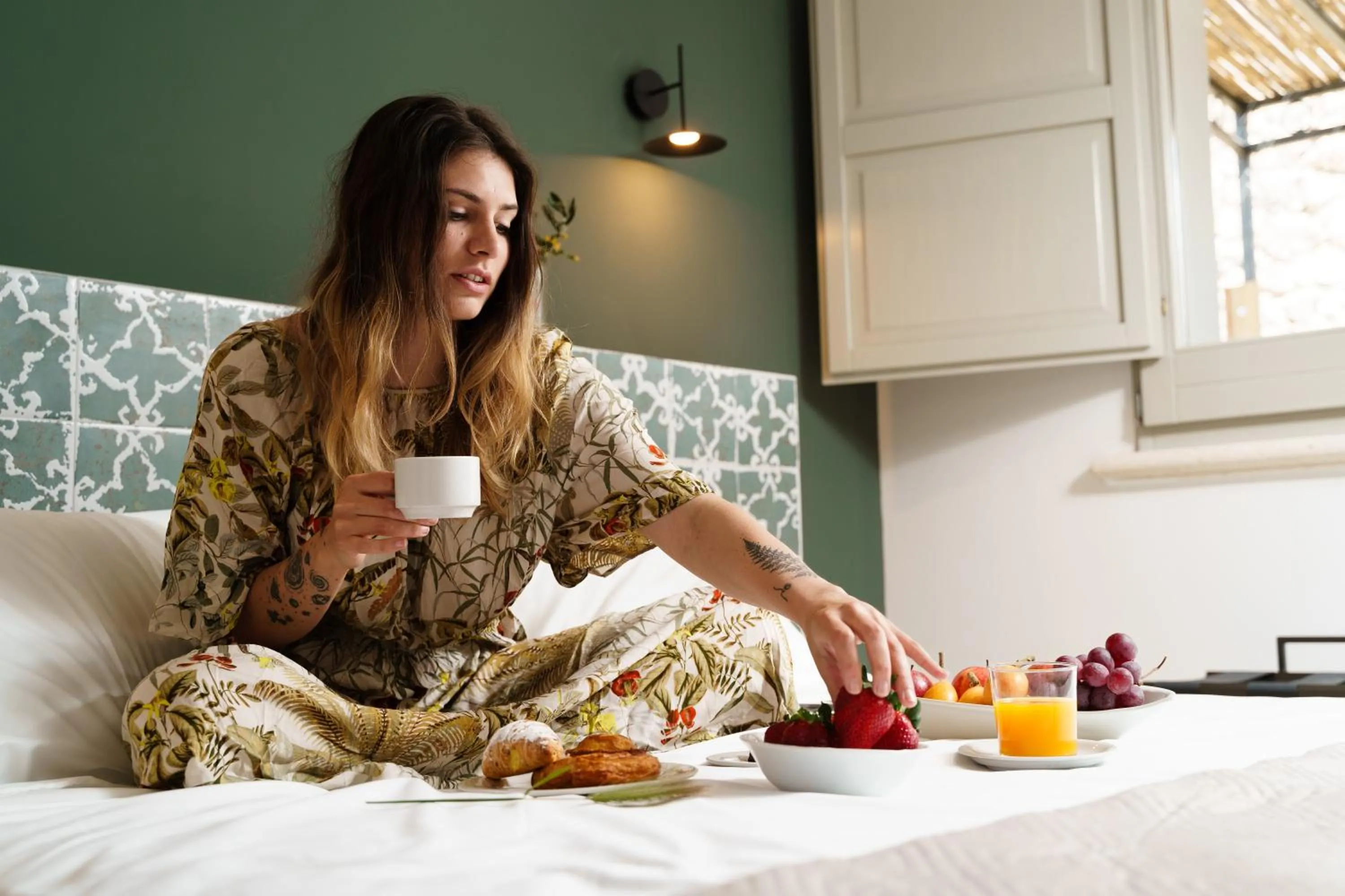 People, Bed in Volito Rural Experience