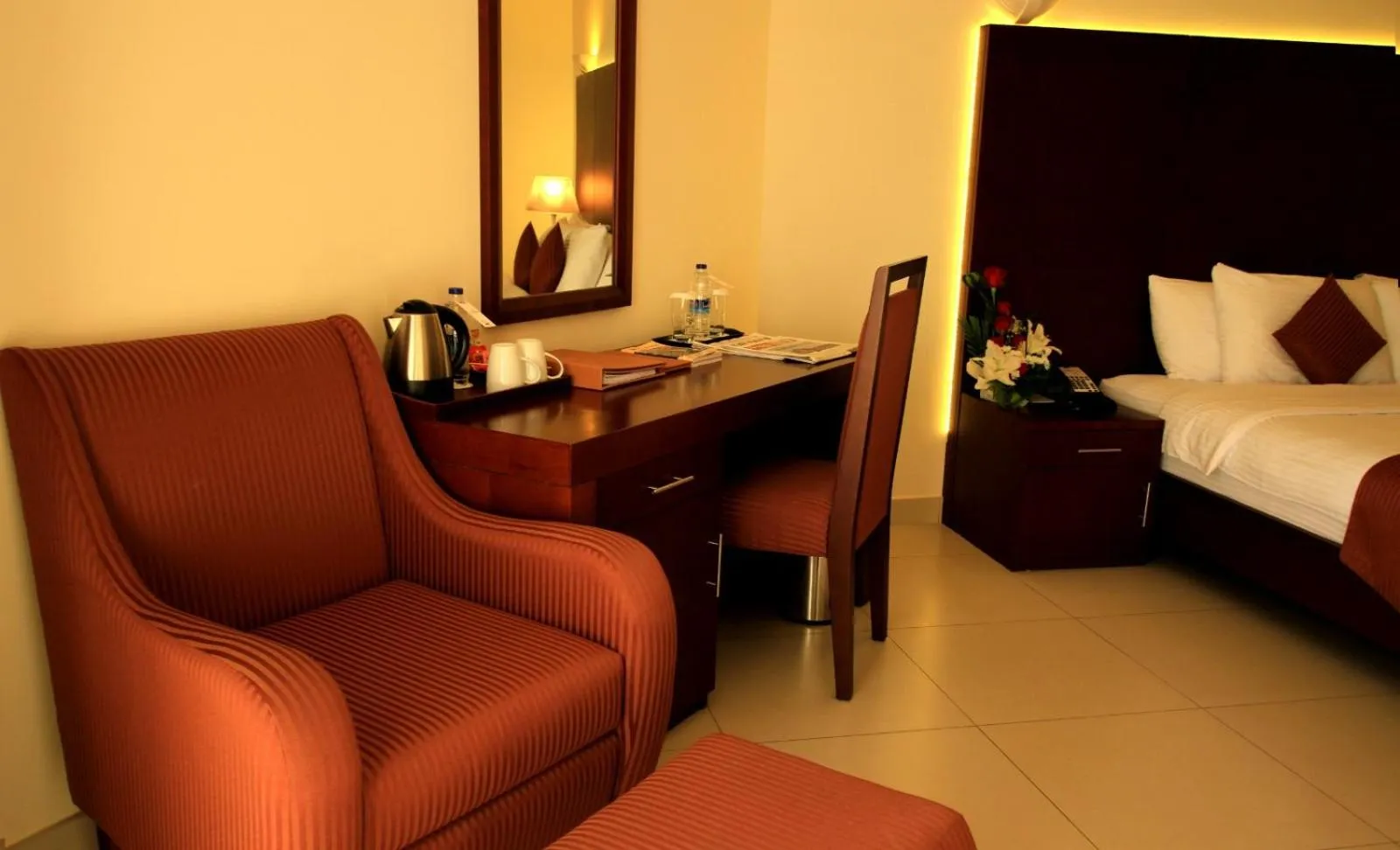 Bed in Sohar Beach Hotel