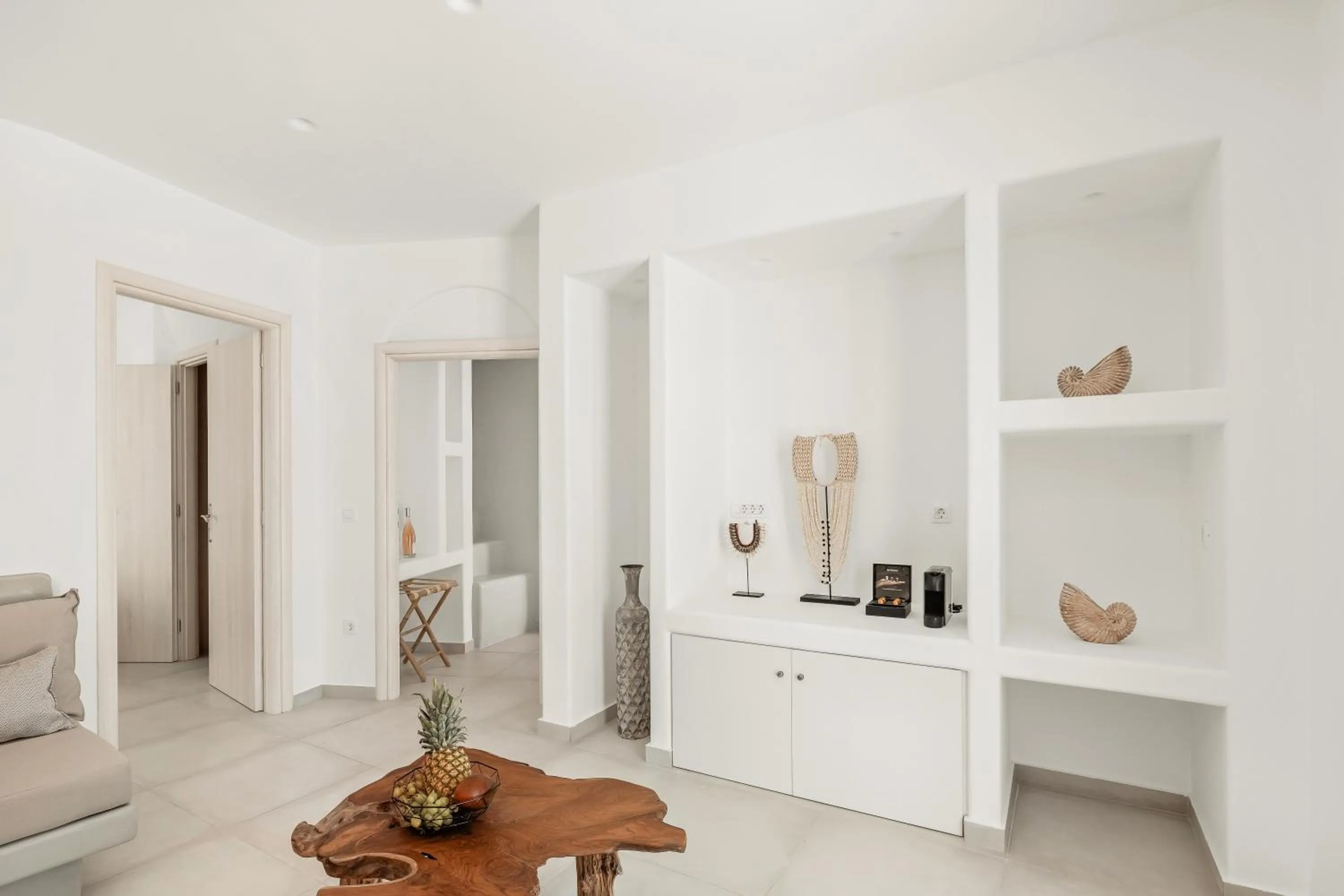 Living room in Oyster Luxury Suites