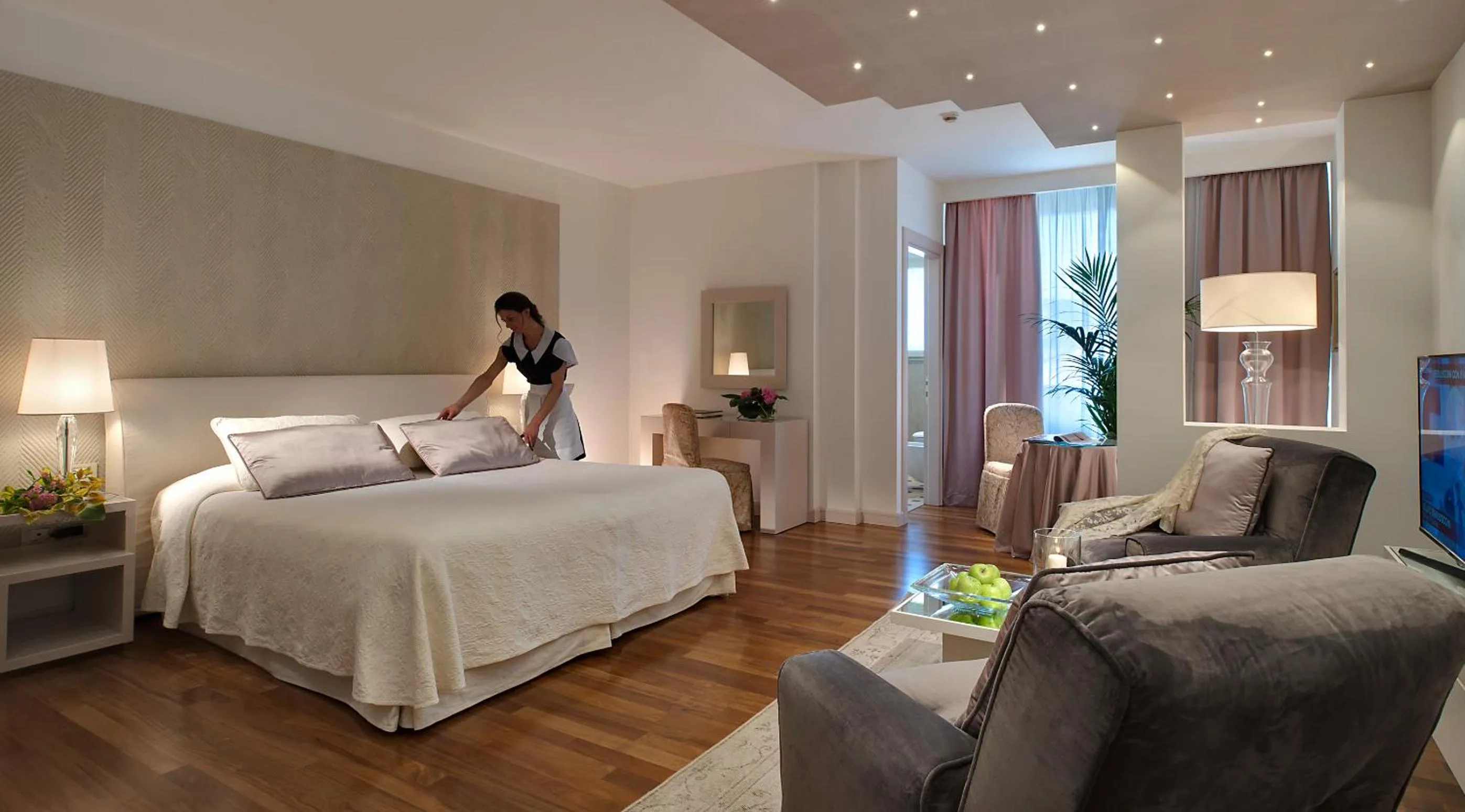 Bed in Hotel Terme Neroniane