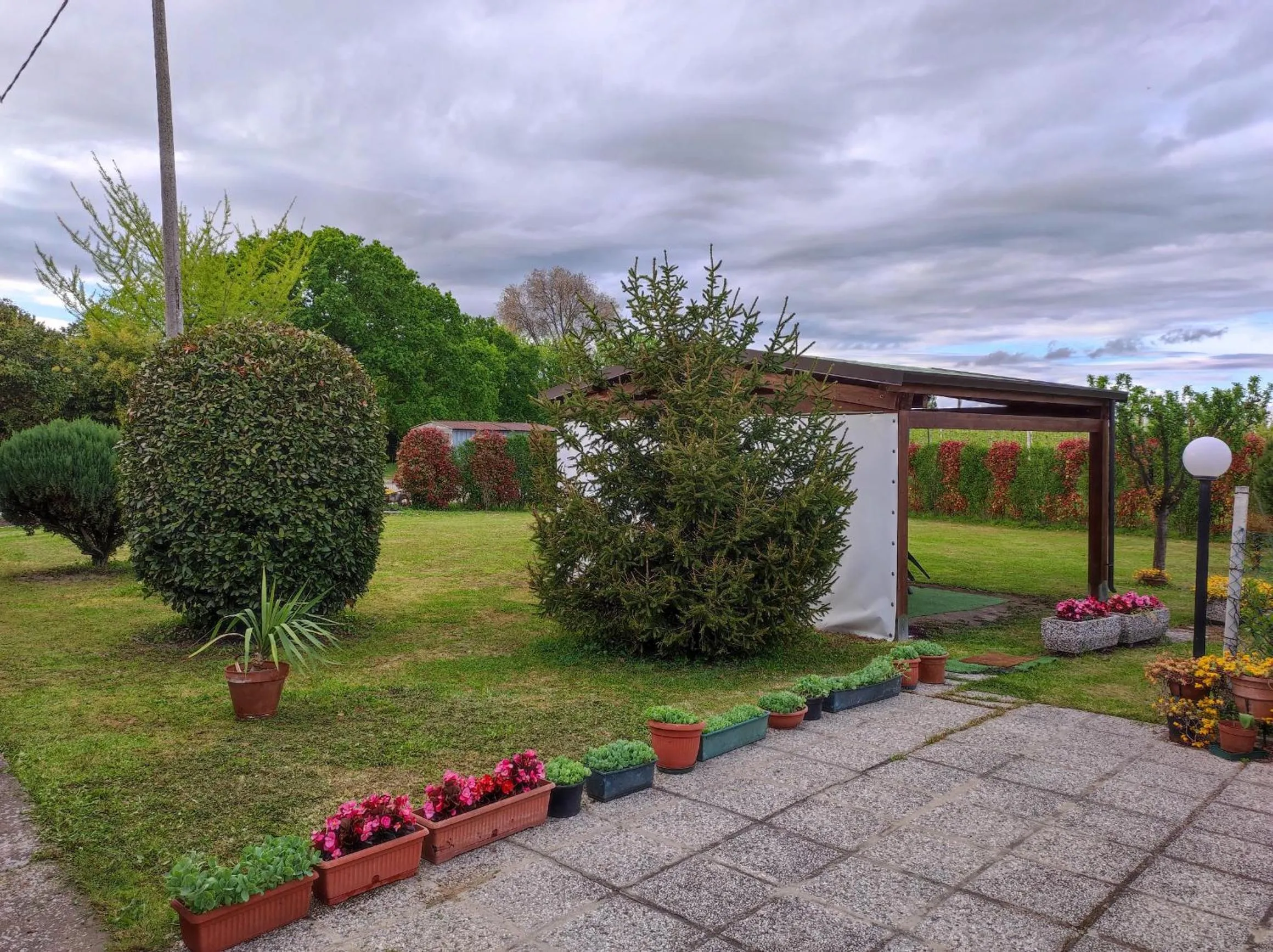 Garden view in I Due Orfici