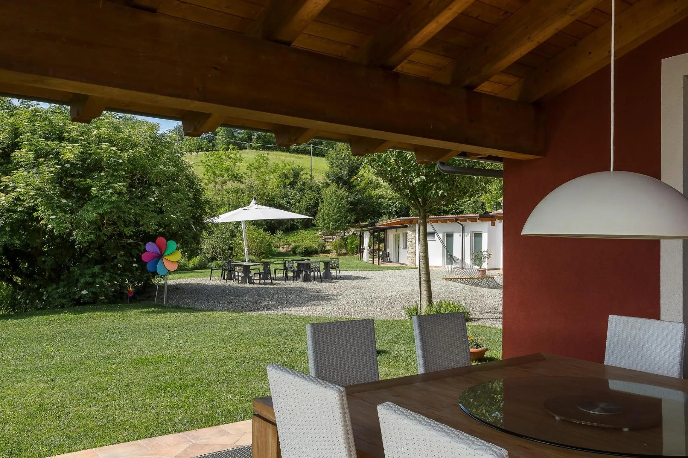 Garden view in Il Sambuco Innamorato