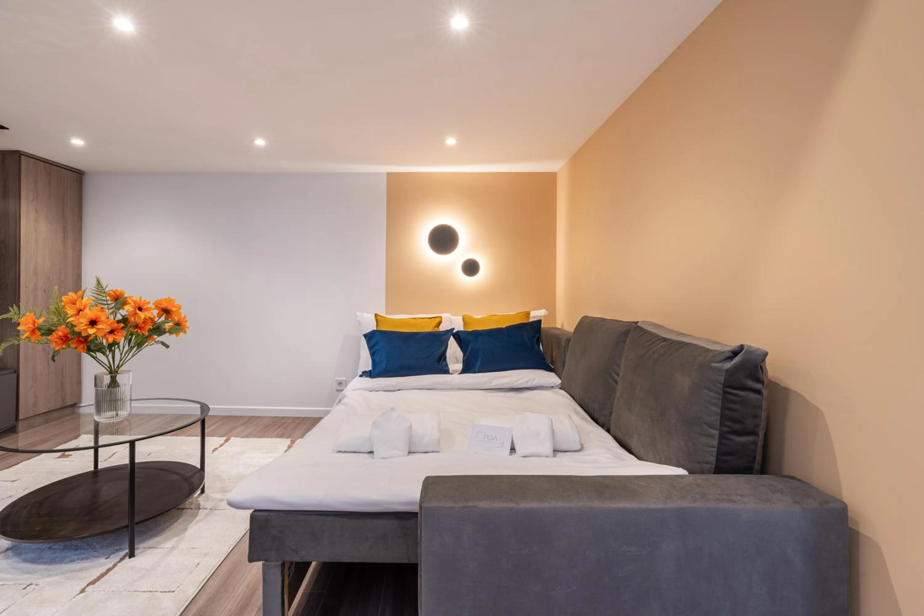 Living room, Bed in K33- Boutique Apartments, Best Location, by BQA