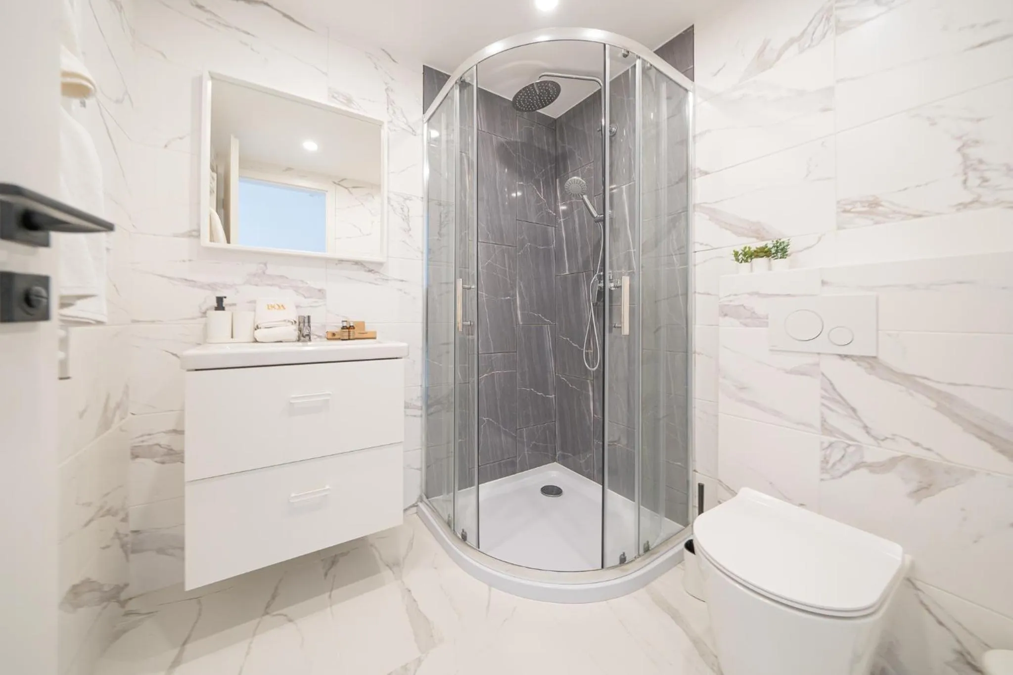 Shower in K33- Boutique Apartments, Best Location, by BQA