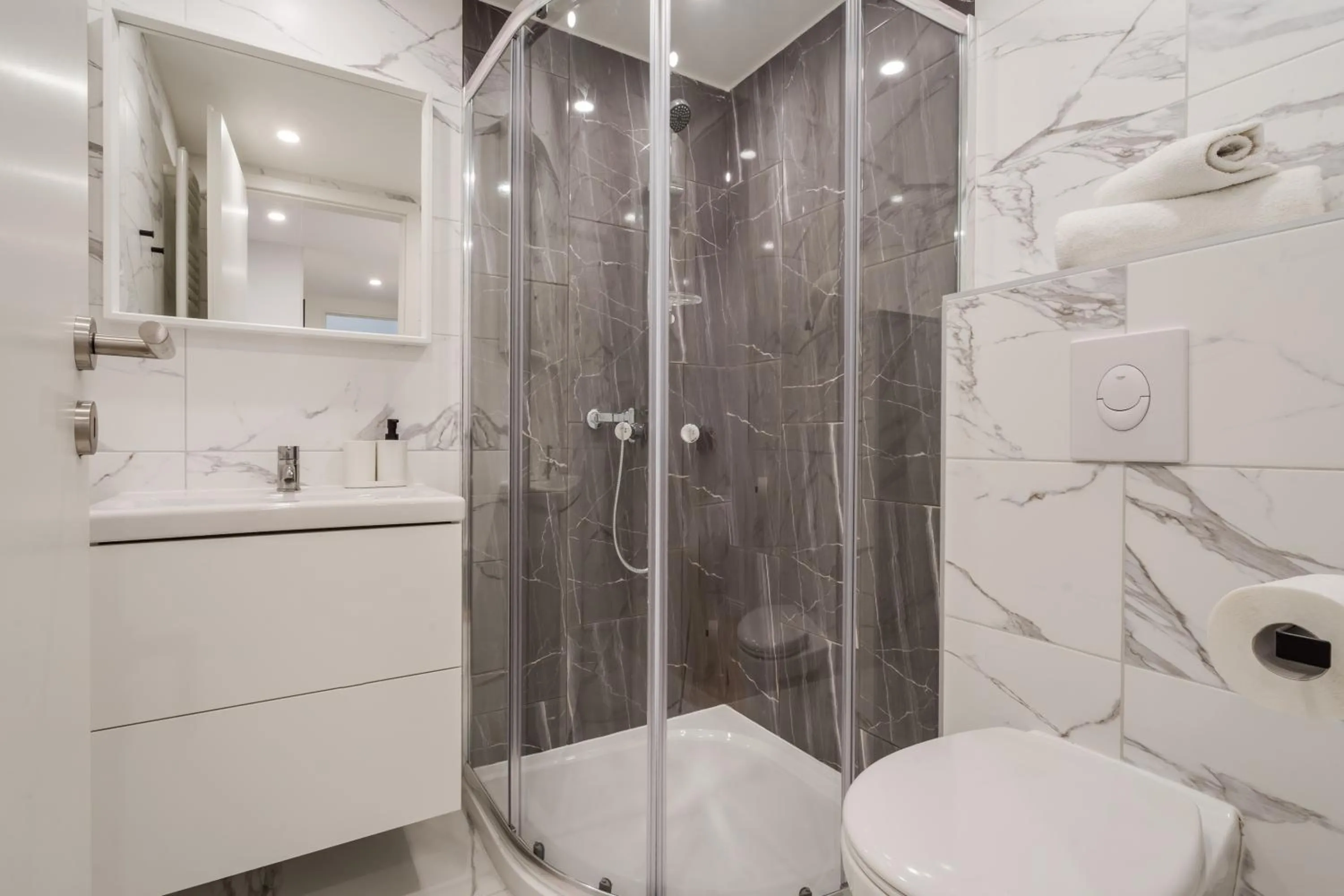 Shower in K33- Boutique Apartments, Best Location, by BQA
