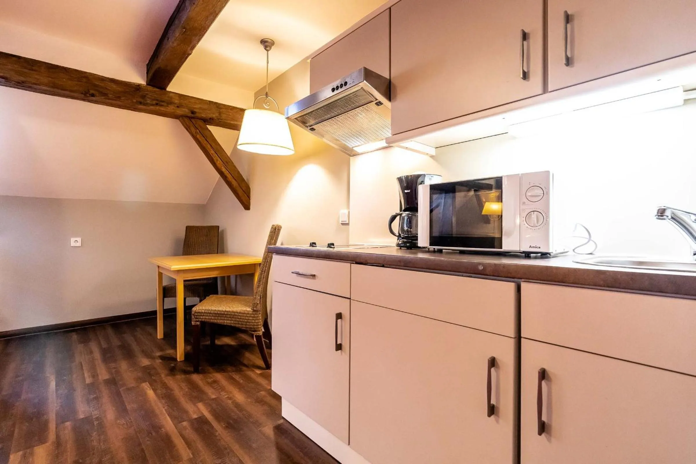 Kitchen or kitchenette in Hotel Vollmann