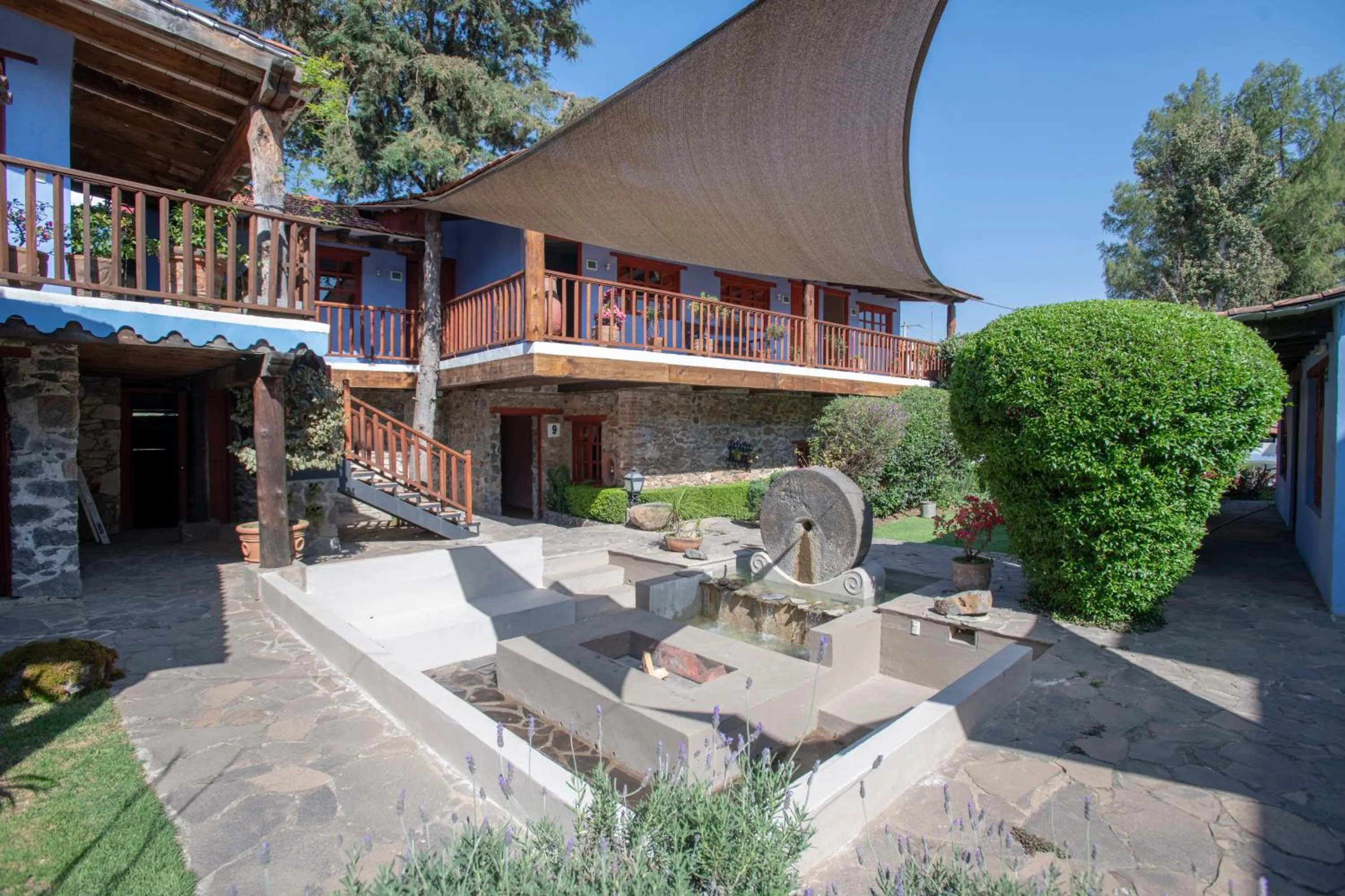 Balcony/Terrace in La Casa Azul Huasca & Restaurante La Terraza